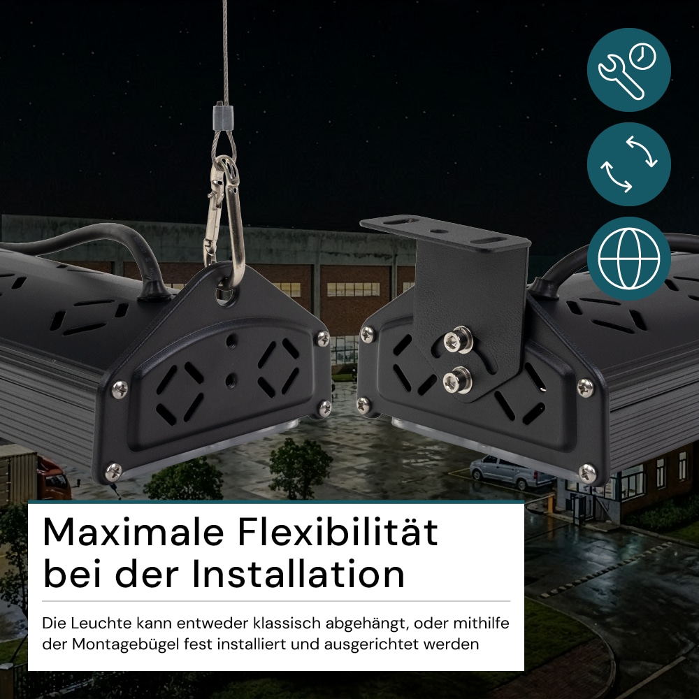 LUXULA LED-HighBay-Leuchte, EEK: E, 50 W, 6000 lm, 5000 K, schwarz LUXULA LED-HighBay-Leuchte, EEK: E, 50 W, 6000 lm, 5000 K, schwarz