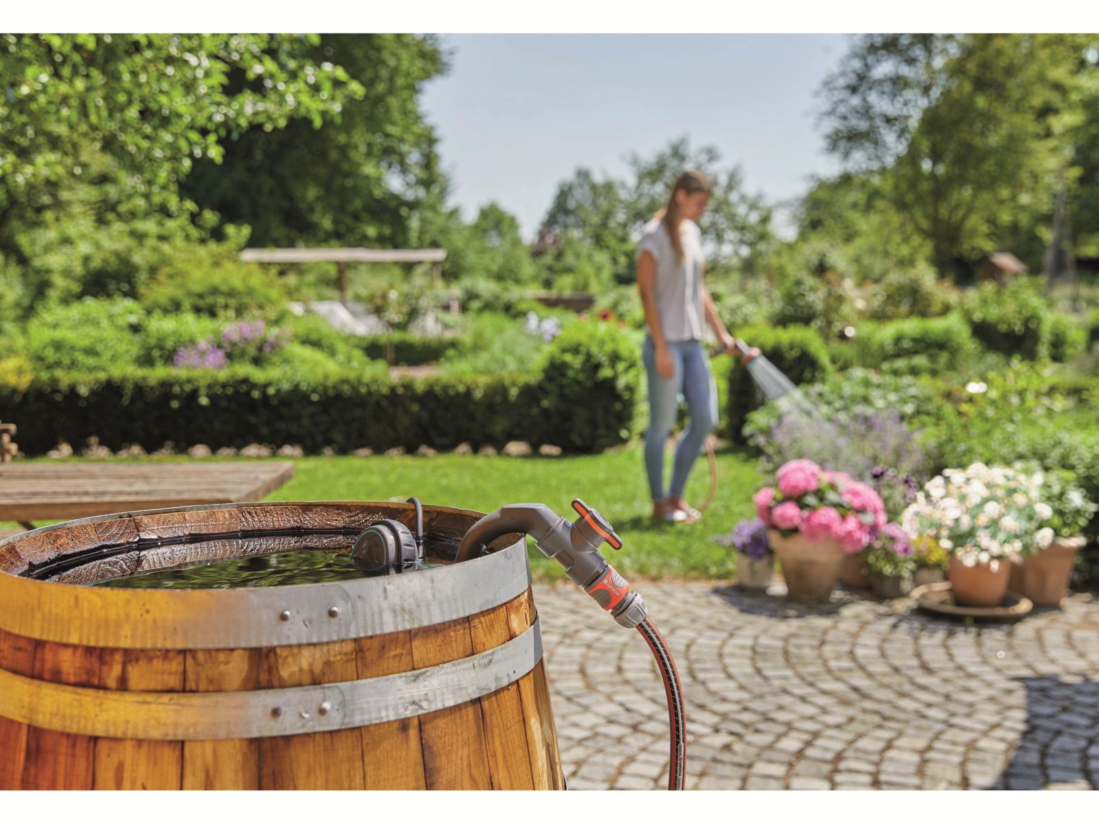 GARDENA Regenfasspumpe 4000/1 1762-20, 400 W, 4.000 l/h