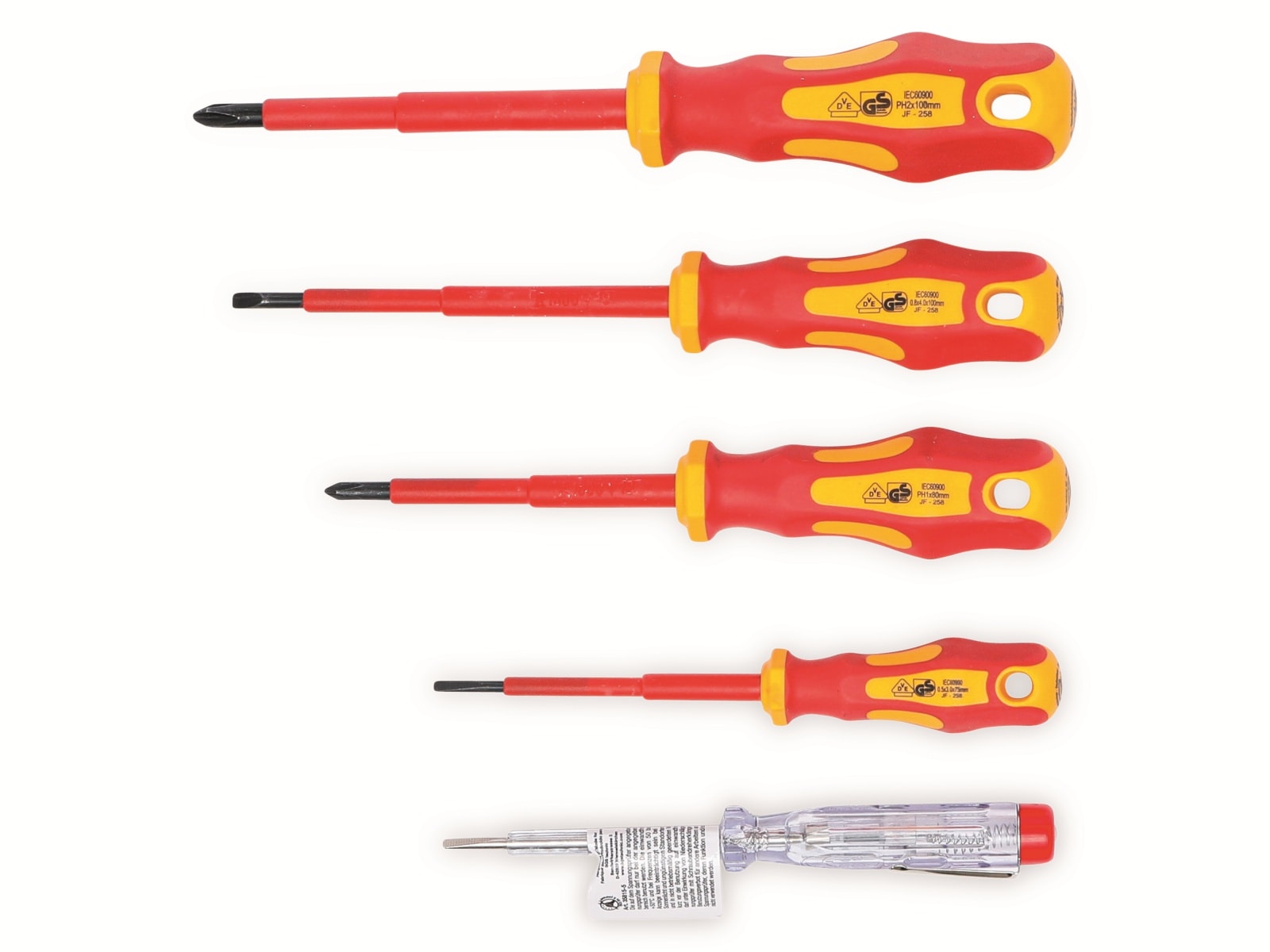 BGS TECHNIC VDE-Elektriker-Schraubendreher-Satz DYT 35815, 5-tlg. BGS TECHNIC VDE-Elektriker-Schraubendreher-Satz DYT 35815, 5-tlg.