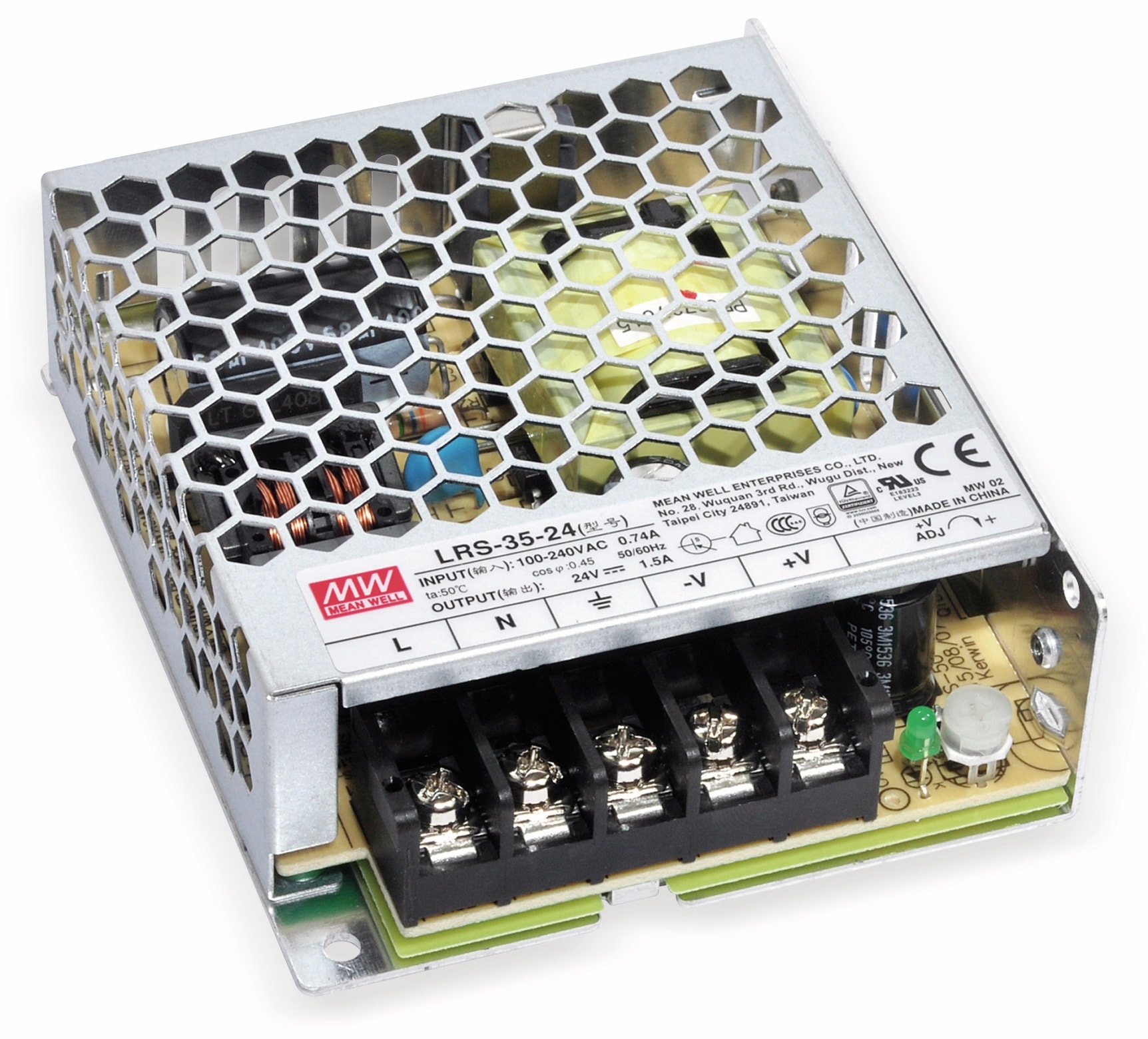 MEAN WELL Schaltnetzteil LRS-35-24, 24 V/1,5 A MEAN WELL Schaltnetzteil LRS-35-24, 24 V/1,5 A