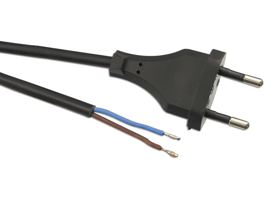 GOOBAY Euro-Netzkabel mit offenem Ende, 1,5 m, grau GOOBAY Euro-Netzkabel mit offenem Ende, 1,5 m, grau