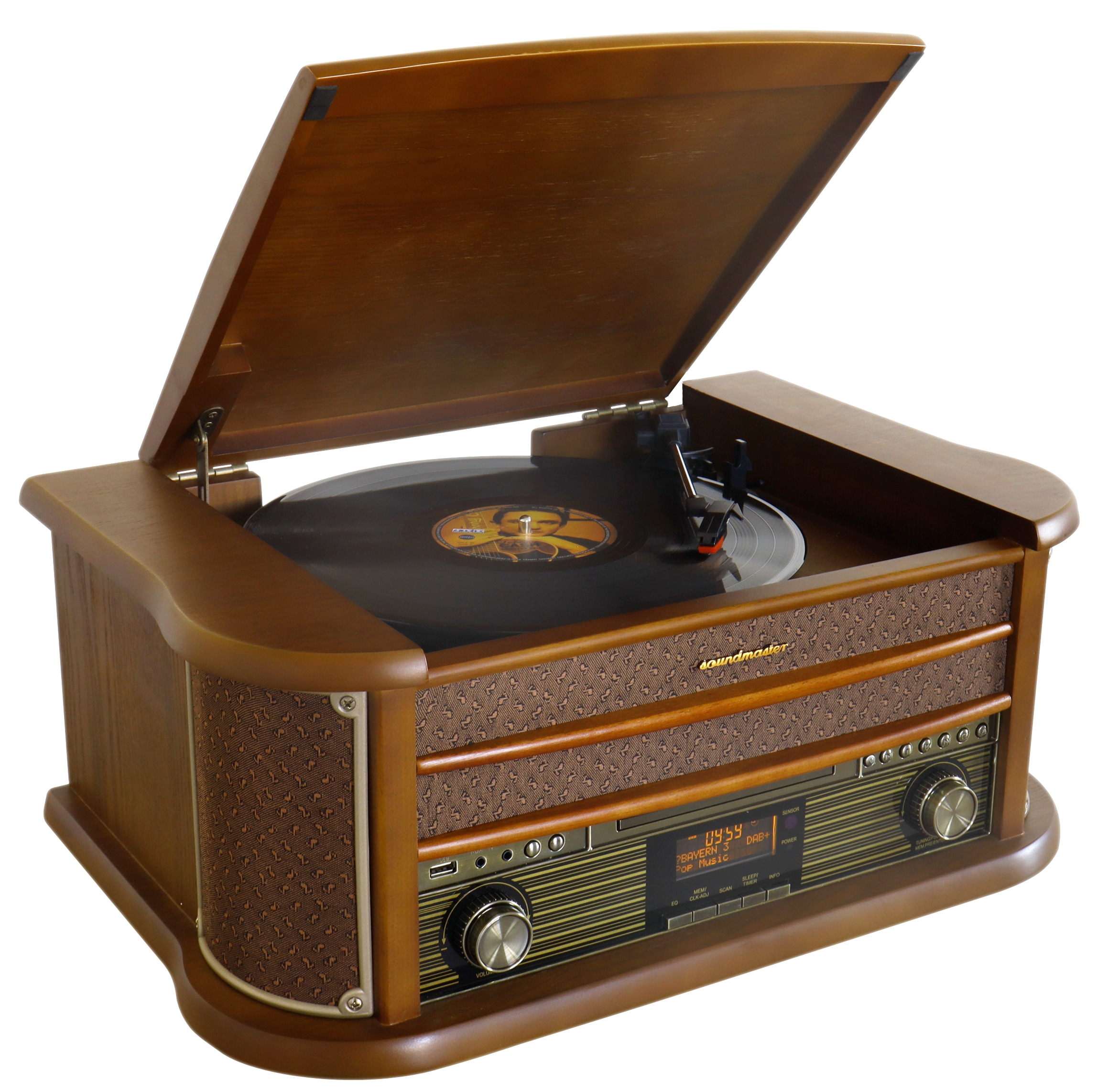 SOUNDMASTER Nostalgie Stereoanlage NR565DAB