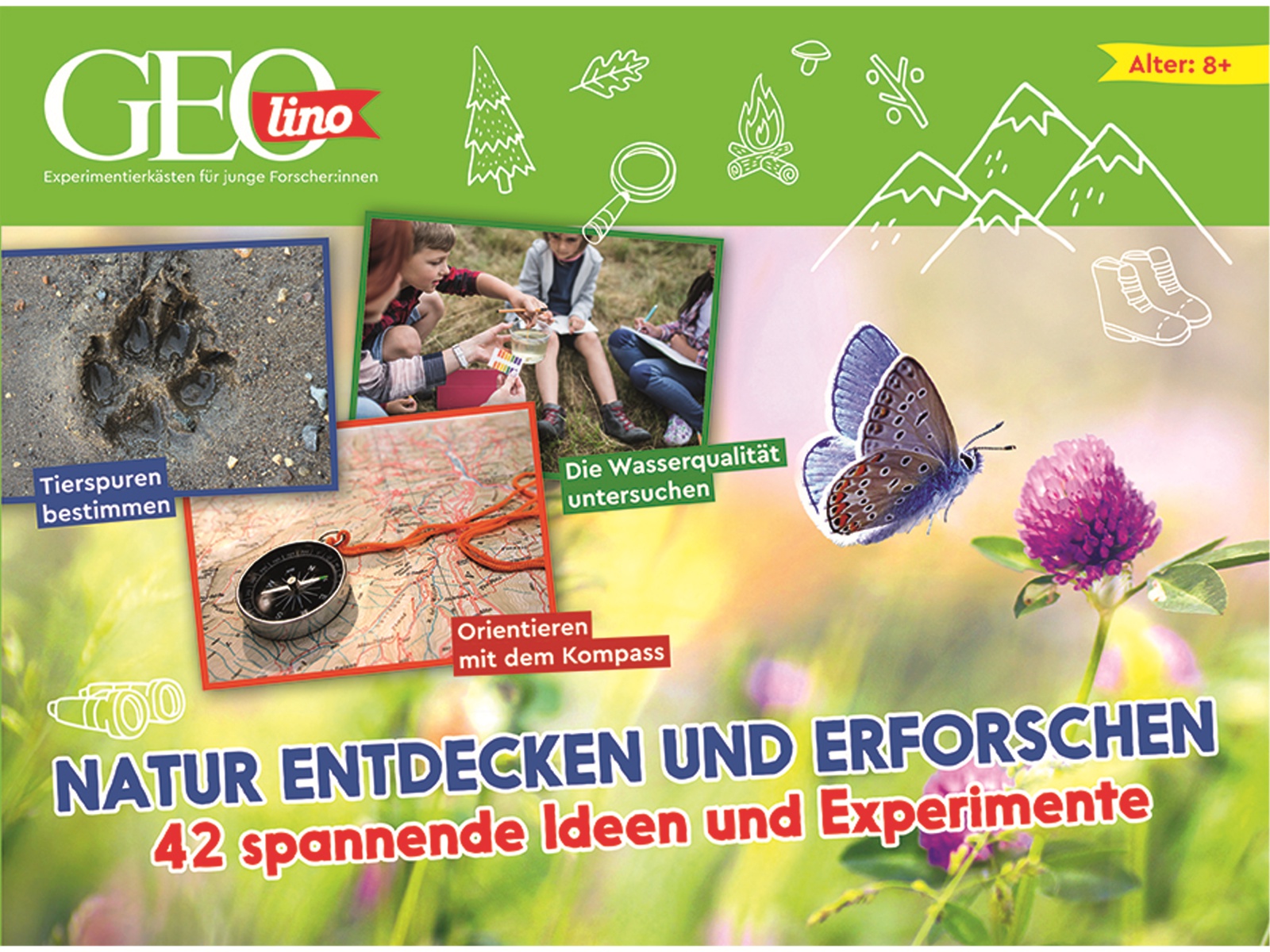 FRANZIS Experimentierkasten, 67142, GEOlino - Natur entdecken und erforschen