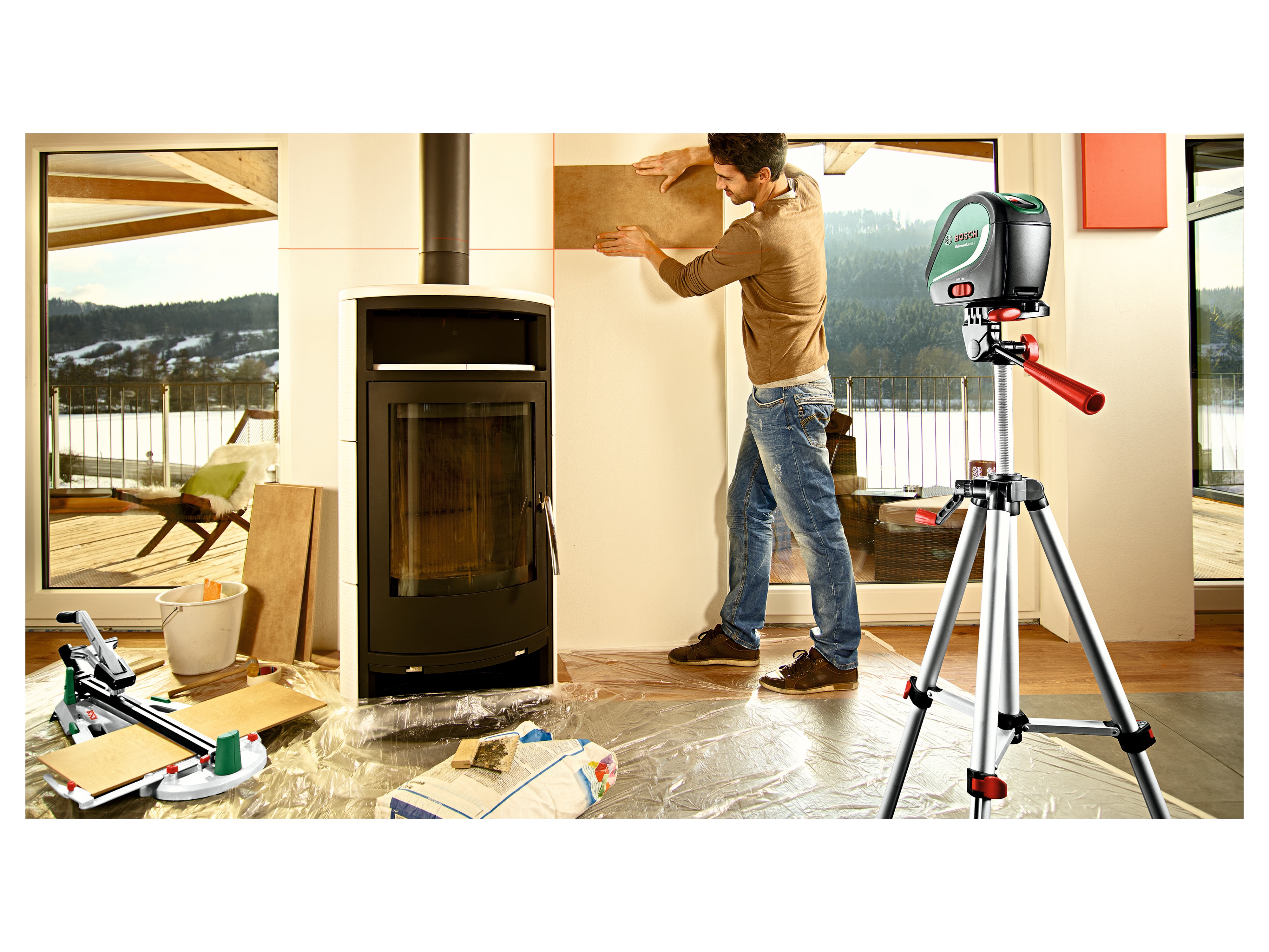 BOSCH Kreuzlinien-Laser UniversalLevel 2, 0603663803 BOSCH Kreuzlinien-Laser UniversalLevel 2, 0603663803