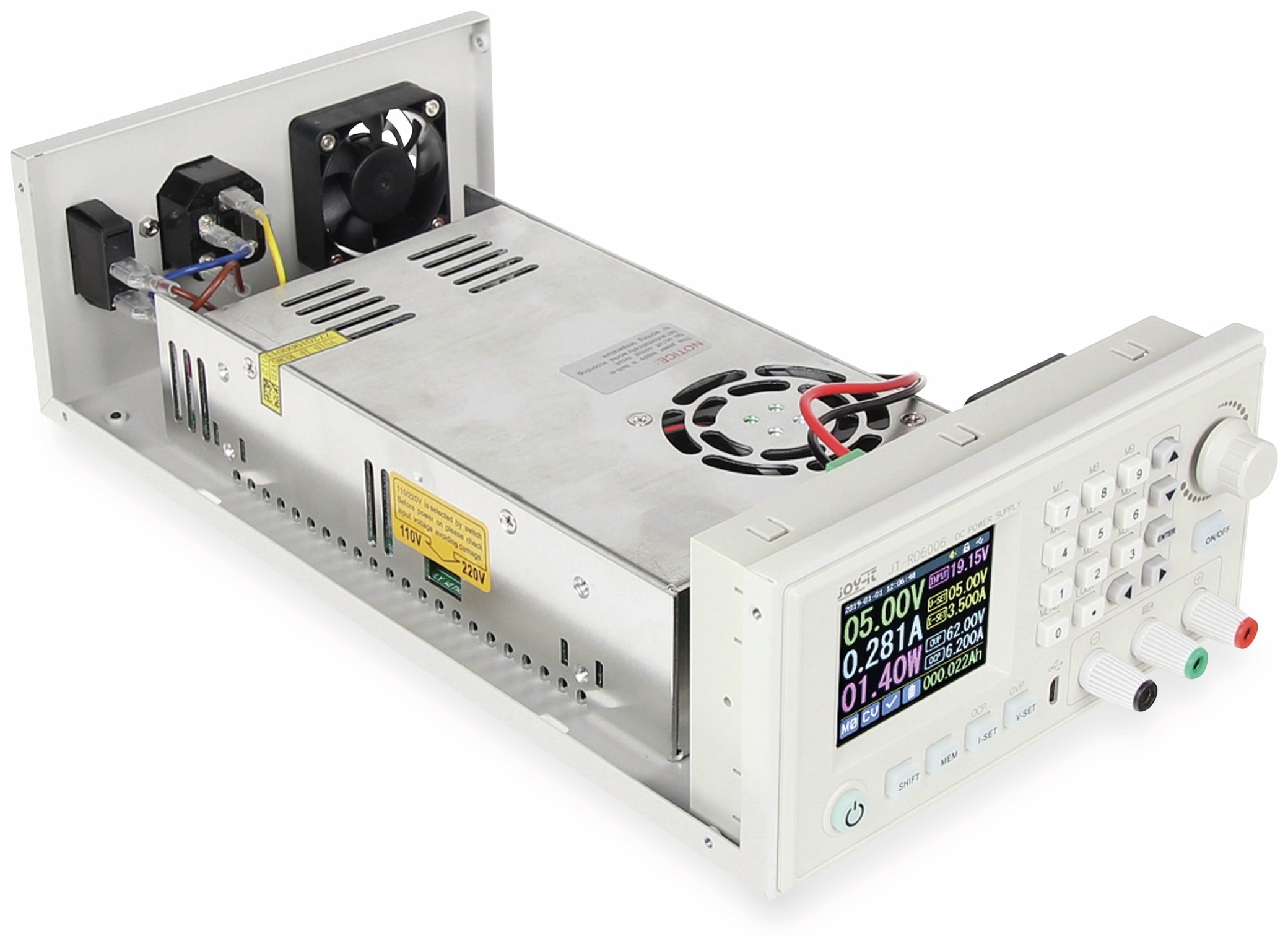 JOY-IT Netzteil für das JT-RD6012 mit 60V, 12A, 720 Watt Ausgangsstrom 115 - 230V, JT-RD6012-NT JOY-IT Netzteil für das JT-RD6012 mit 60V, 12A, 720 Watt Ausgangsstrom 115 - 230V, JT-RD6012-NT
