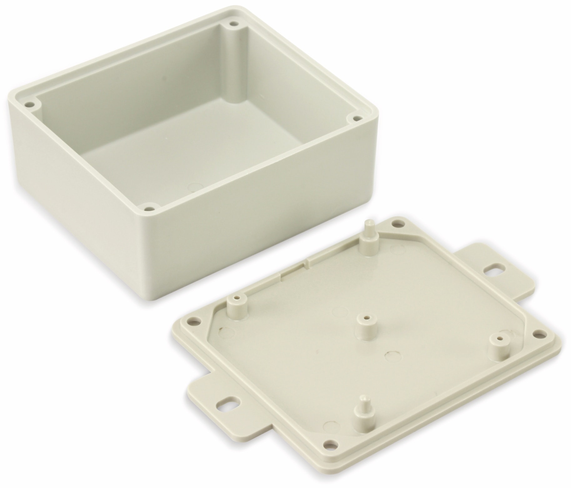 STRAPUBOX Kunststoffgehäuse mit Lasche, Typ CO 4 GR, 70 x 60 x 30 mm