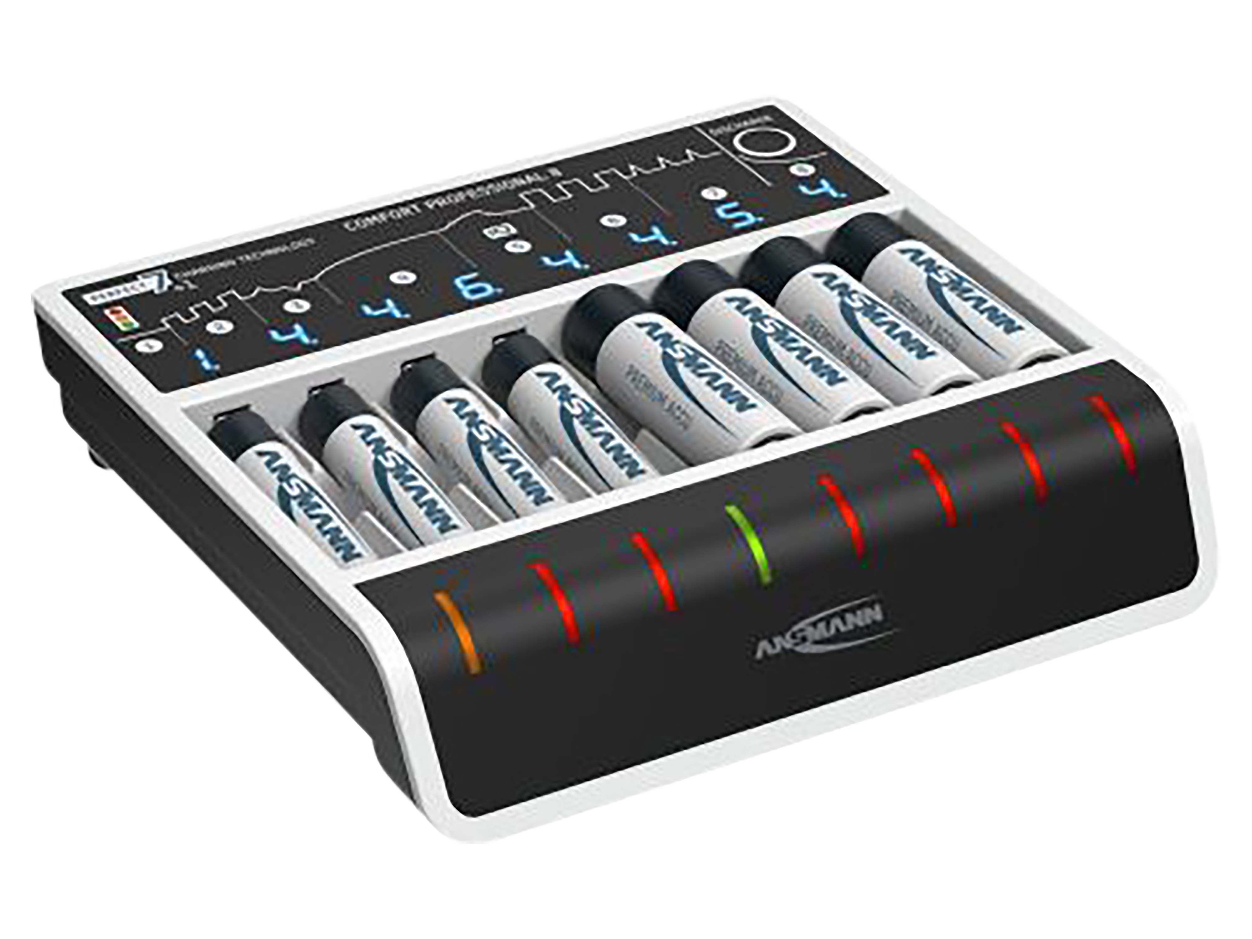 USB-Akku-Ladegerät ANSMANN Comfort Professional 8, 1...8 NiMH, für AAA/AA