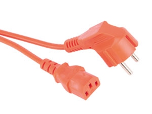 S-IMPULS Kaltgerätekabel, rot, 3 m