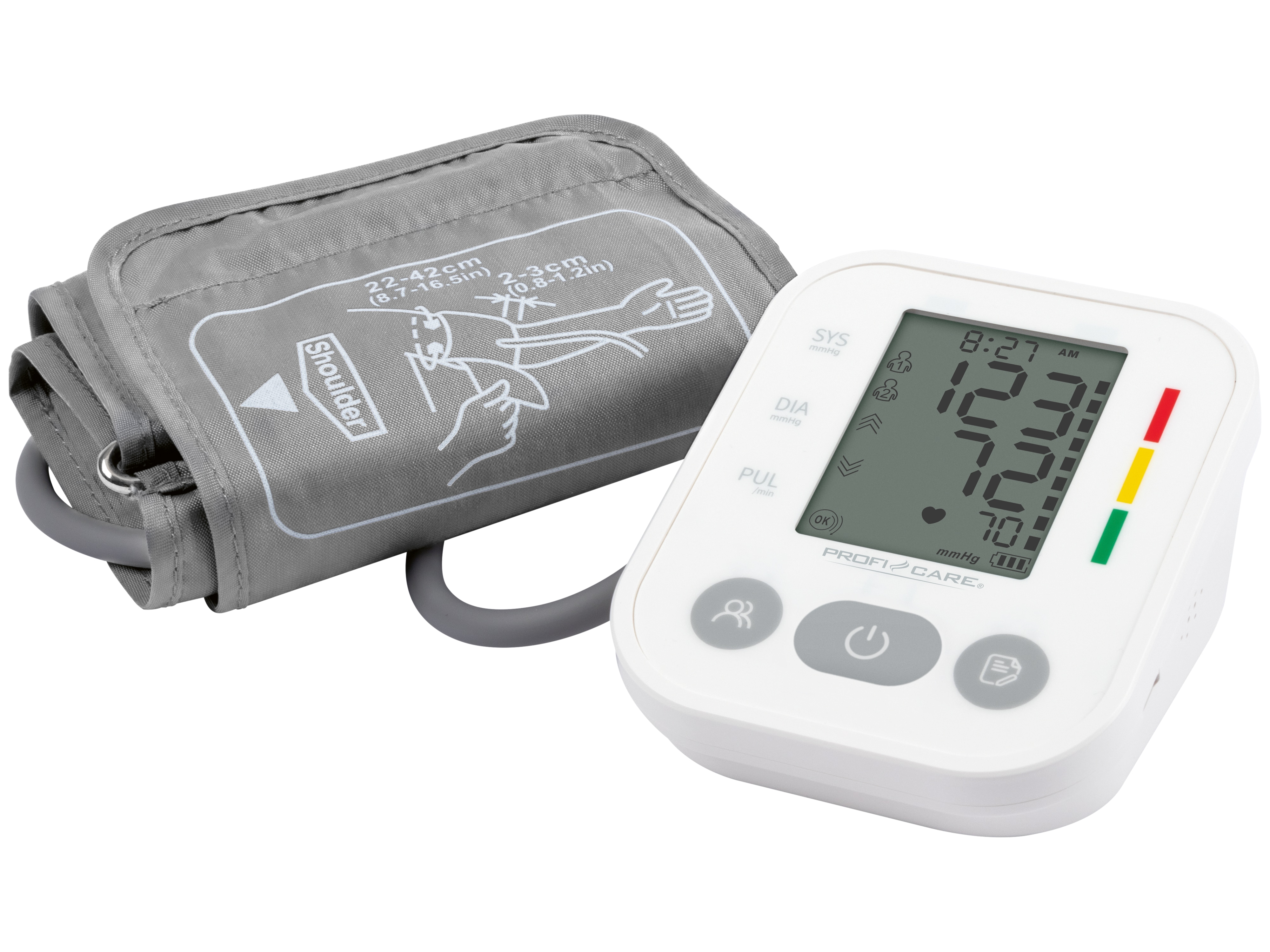 PROFI CARE Oberarm-Blutdruckmessgerät, PC-BMG 3121, weiß, 331210 PROFI-CARE Oberarm-Blutdruckmessgerät, PC-BMG 3121, weiß, 331210