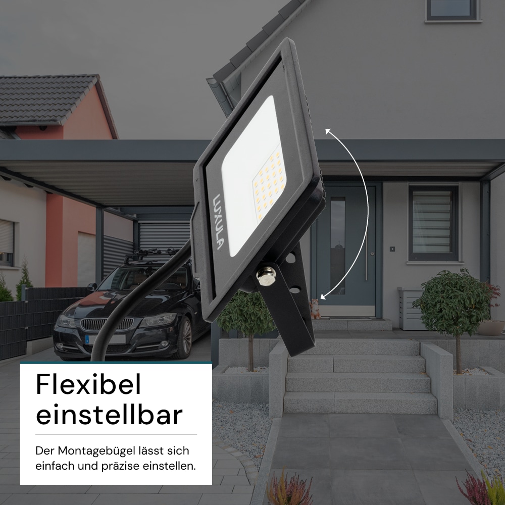 LUXULA LED-Fluter, EEK: F, 20W, 2000lm, 3000K, schwarz LUXULA LED-Fluter, EEK: F, 20W, 2000lm, 3000K, schwarz