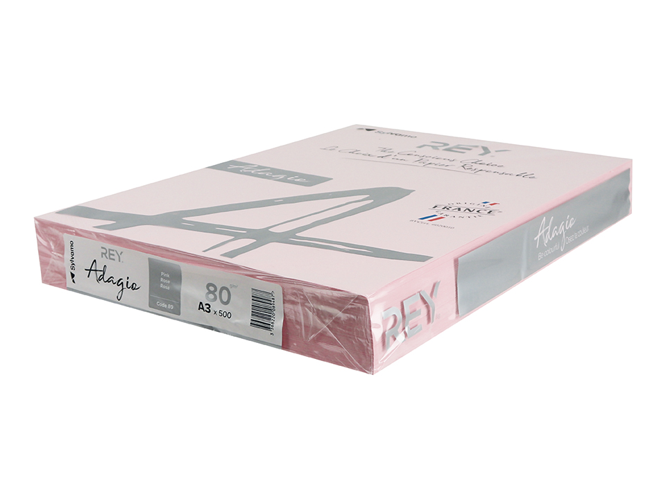 Kopierpapier REY/ADAGIO A3 80 g/m², 500 Blatt, Pink