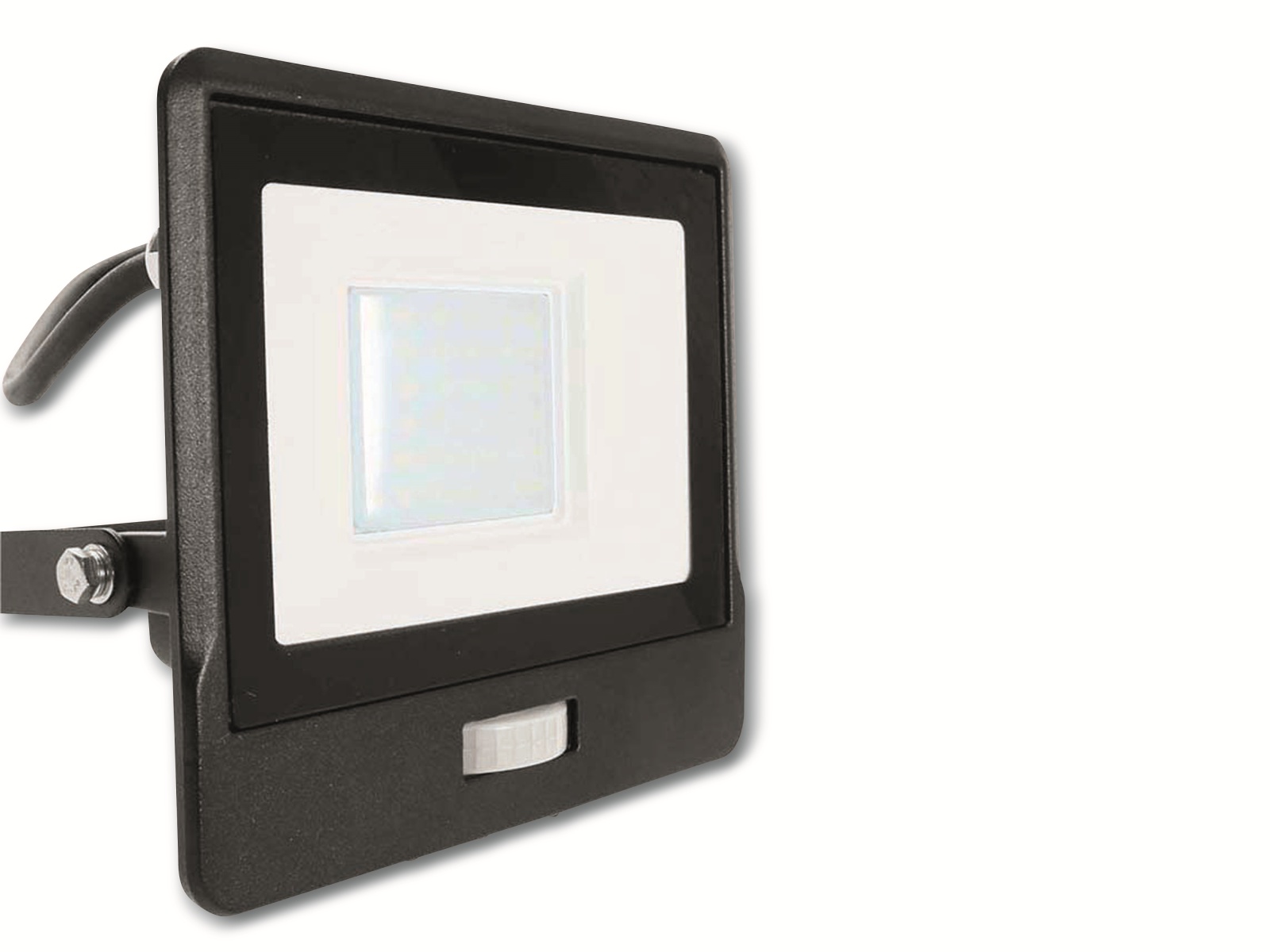 V-TAC LED-Fluter, Bewegungsmelder VT-138S-1 (20288) EEK: F, 30W, 2340 lm, 6500K, schwarz