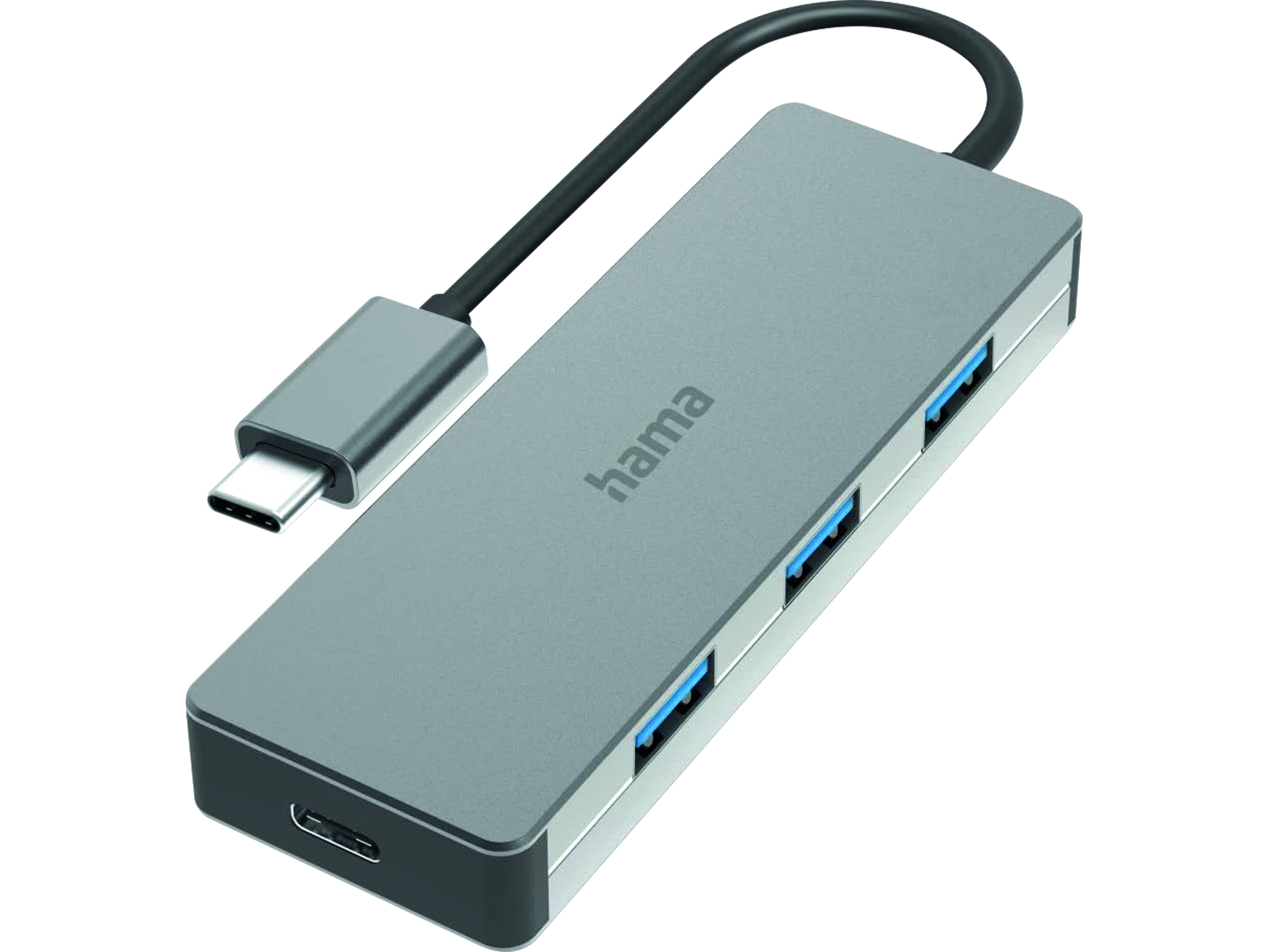 HAMA USB-C-Hub, 4-Ports, 10-Gbit/s HAMA USB-C-Hub, 4-Ports, 10-Gbit/s