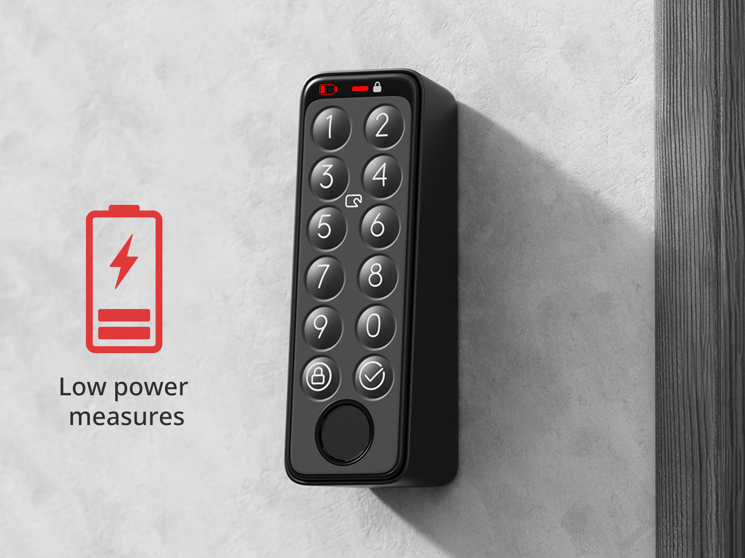 SWITCHBOT Smartes Türschloss, Touch Keypad, schwarz