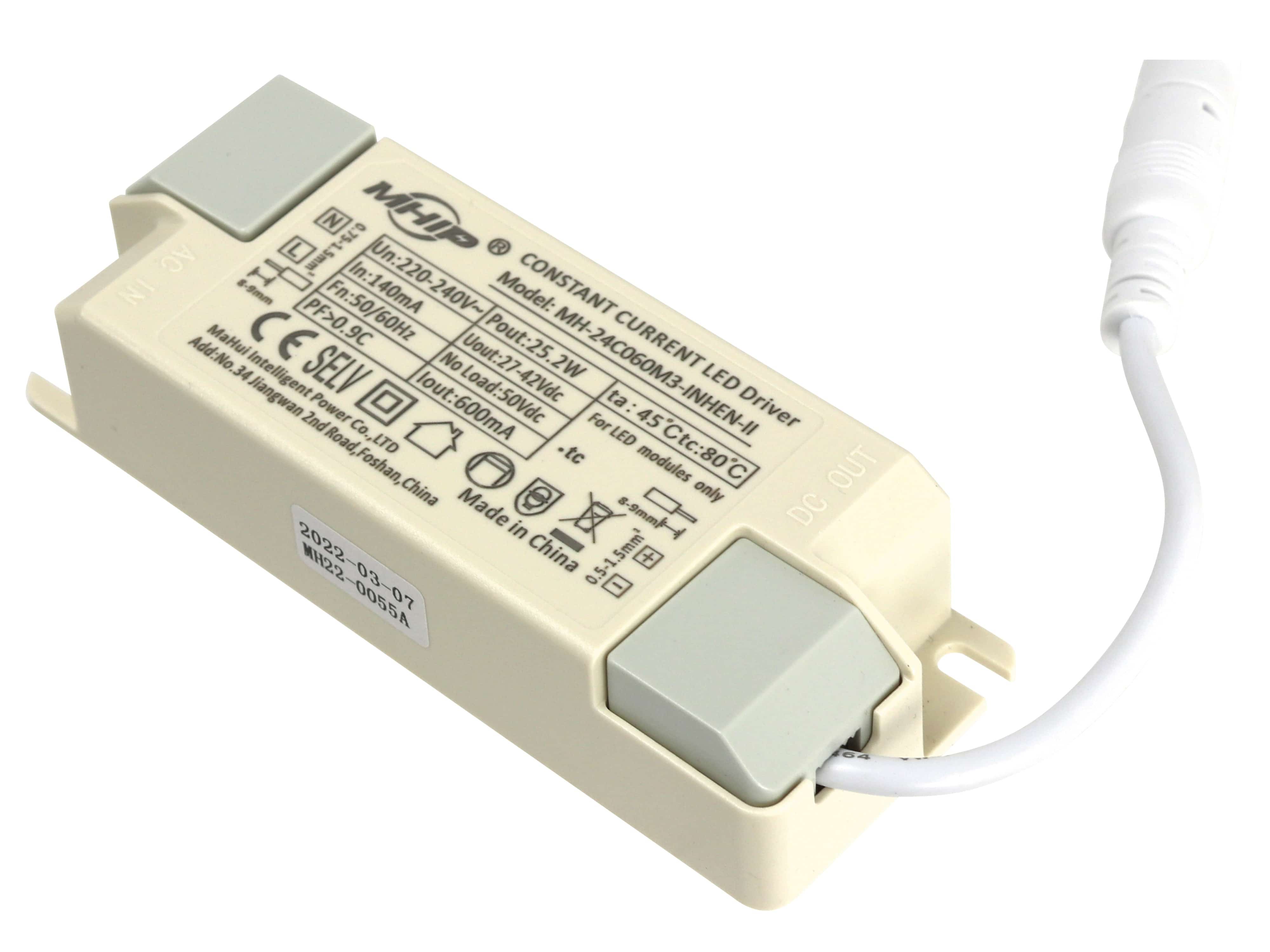 MHIP LED-Schaltnetzteil MH-42C085M3, 42,5 W MHIP LED-Schaltnetzteil MH-42C085M3, 42,5 W