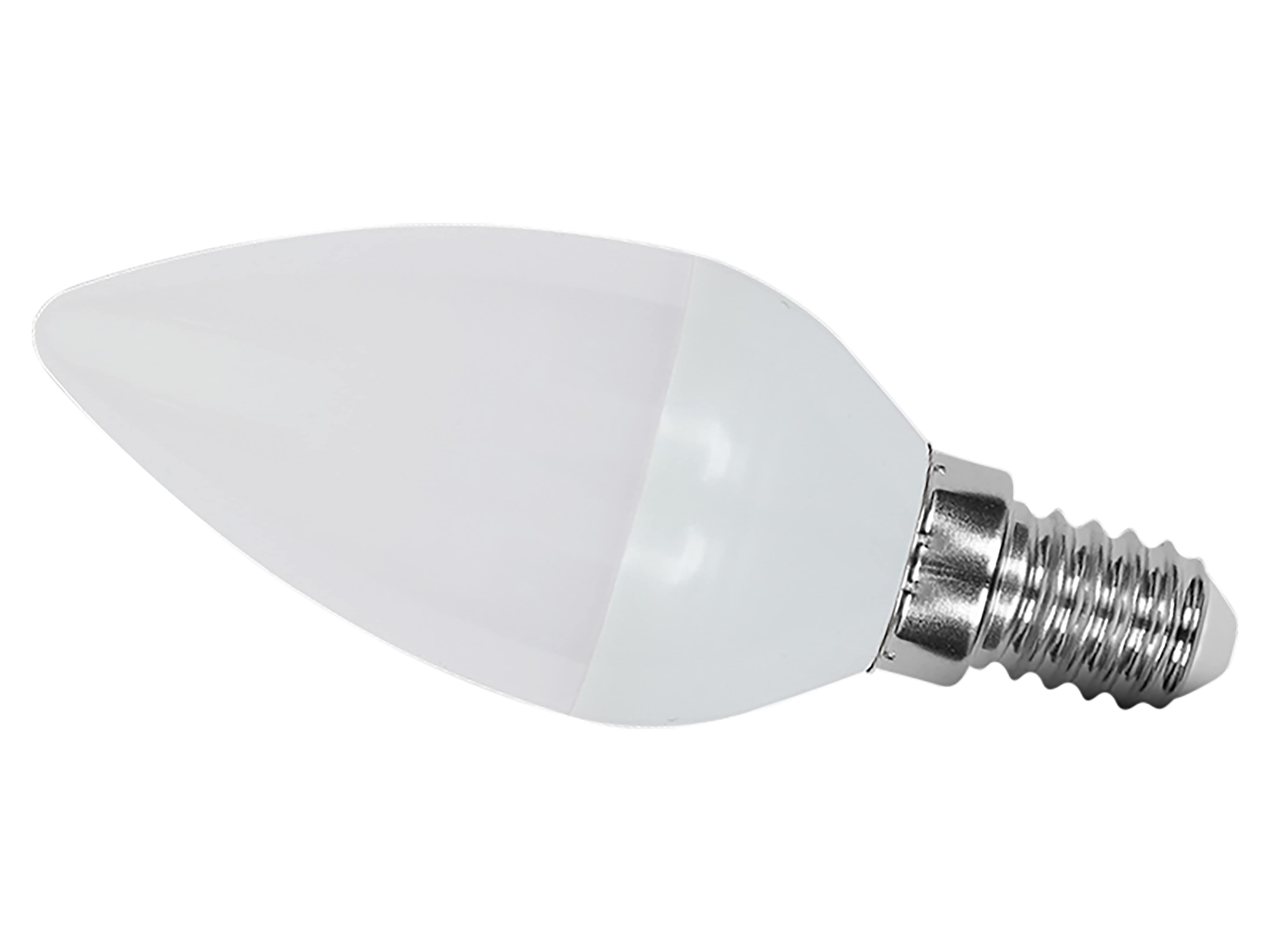 V-TAC LED-Lampe VT-2142166, EEK: F, 3,7W, 320lm, 3000K, C37, E14, 180° V-TAC LED-Lampe VT-2142166, EEK: F, 3,7W, 320lm, 3000K, C37, E14, 180°