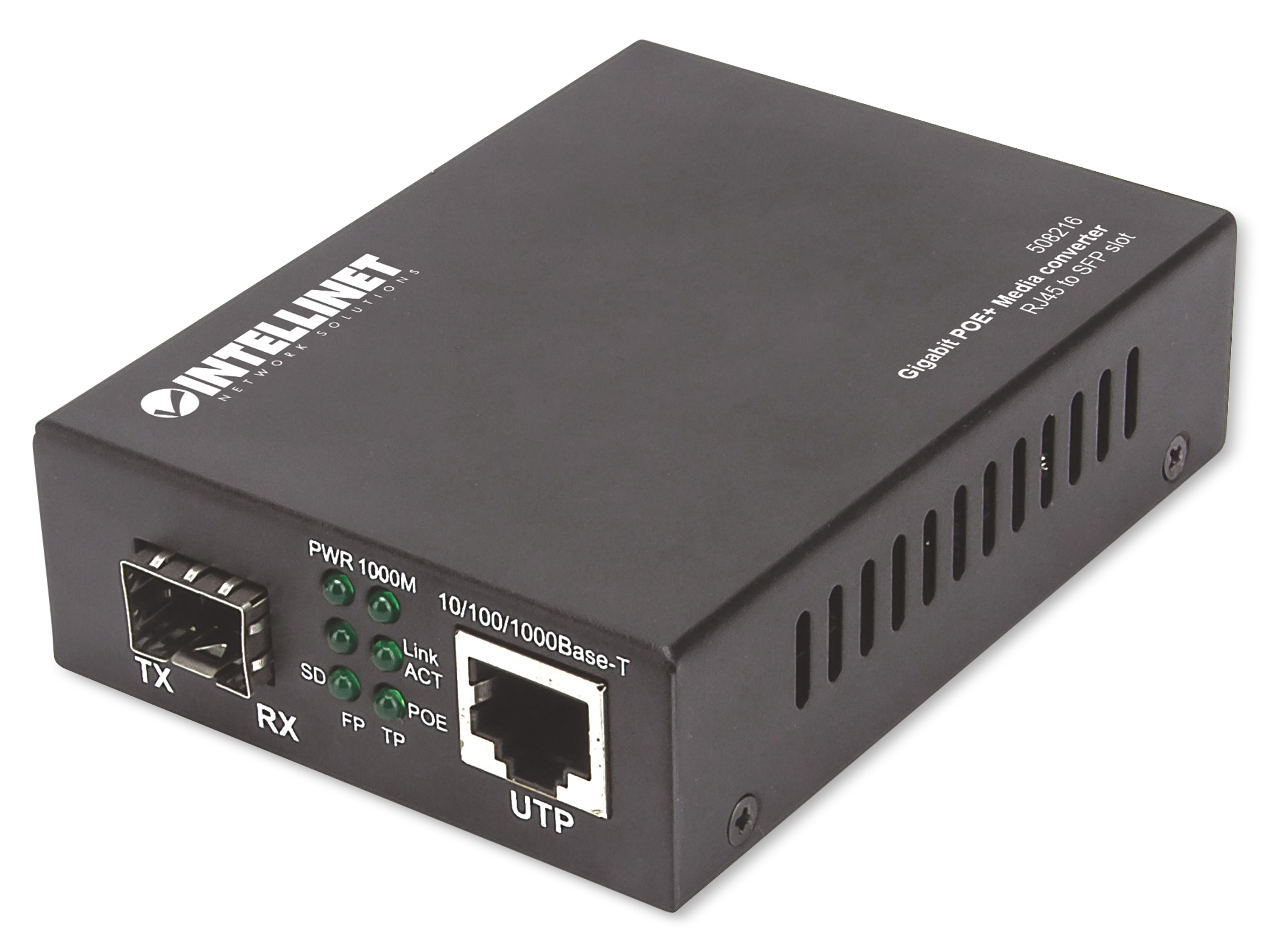 INTELLINET Medienkonverter PoE+ Gigabit INTELLINET Medienkonverter PoE+ Gigabit