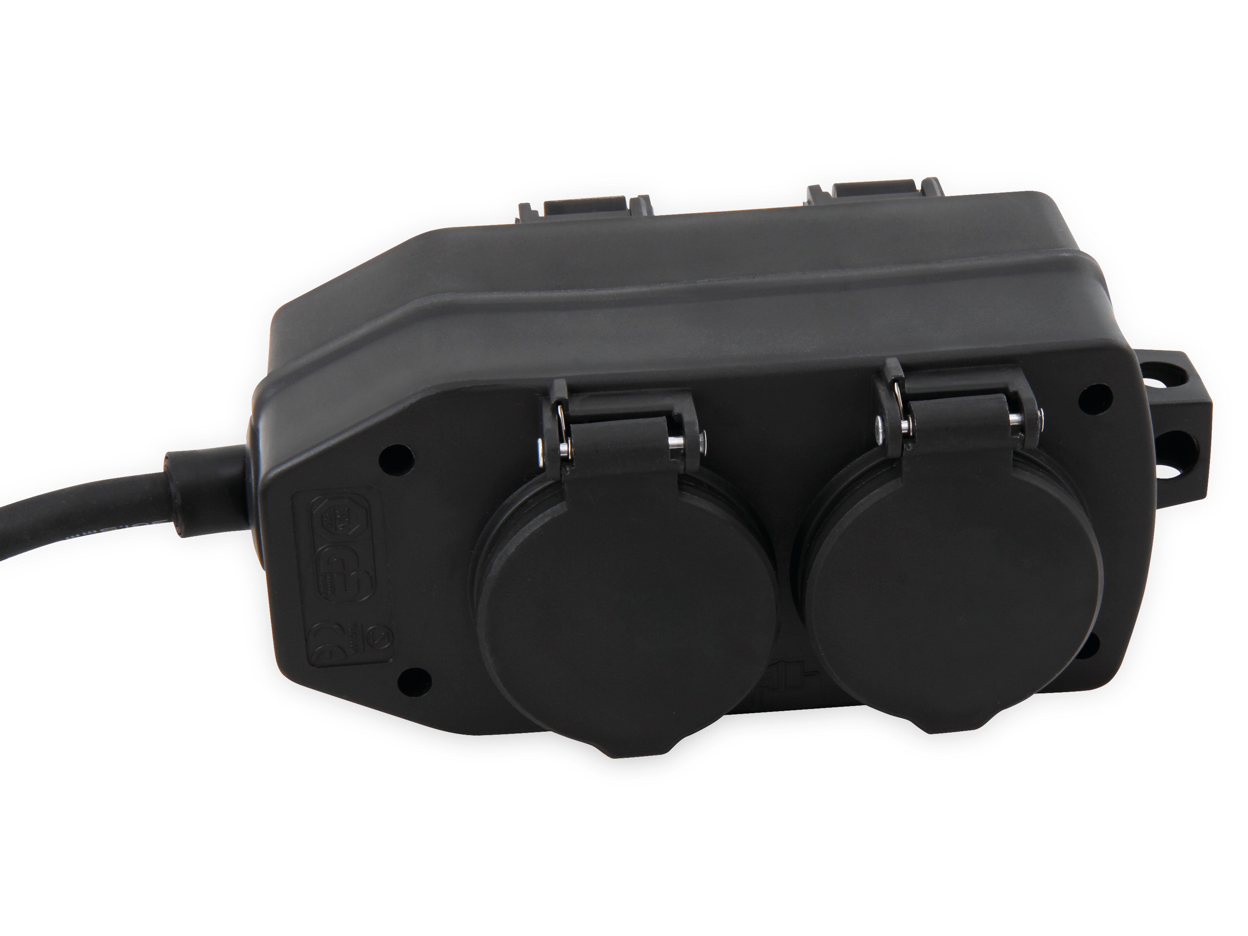 MCPOWER Steckdosenblock, 4-fach, IP44, Außenbereich, 3 m Zuleitung