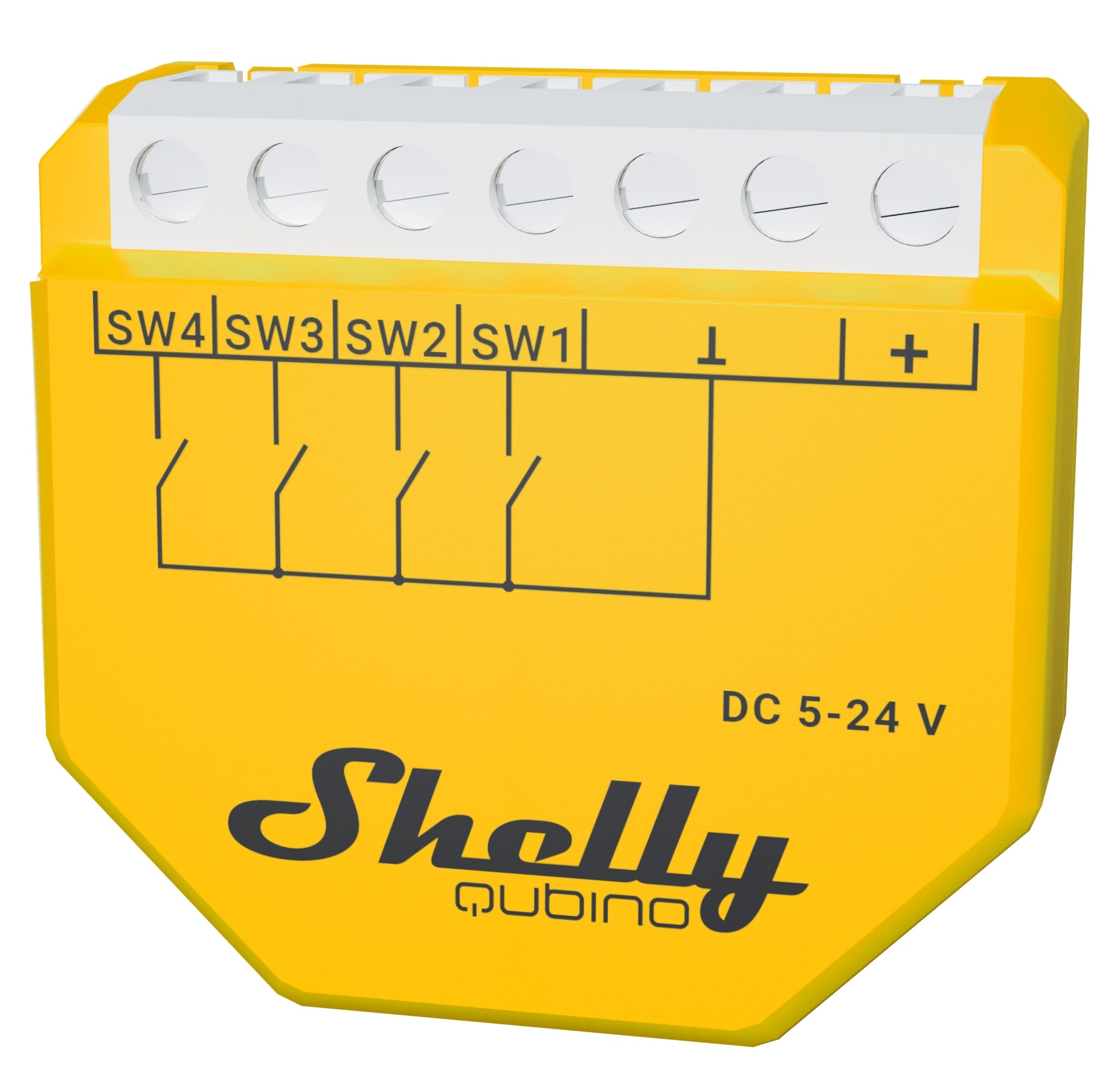 SHELLY Szenenaktivierer Wave i4 DC, Unterputz, gelb, 3 Stück SHELLY Szenenaktivierer Wave i4 DC, Unterputz, gelb, 3 Stück
