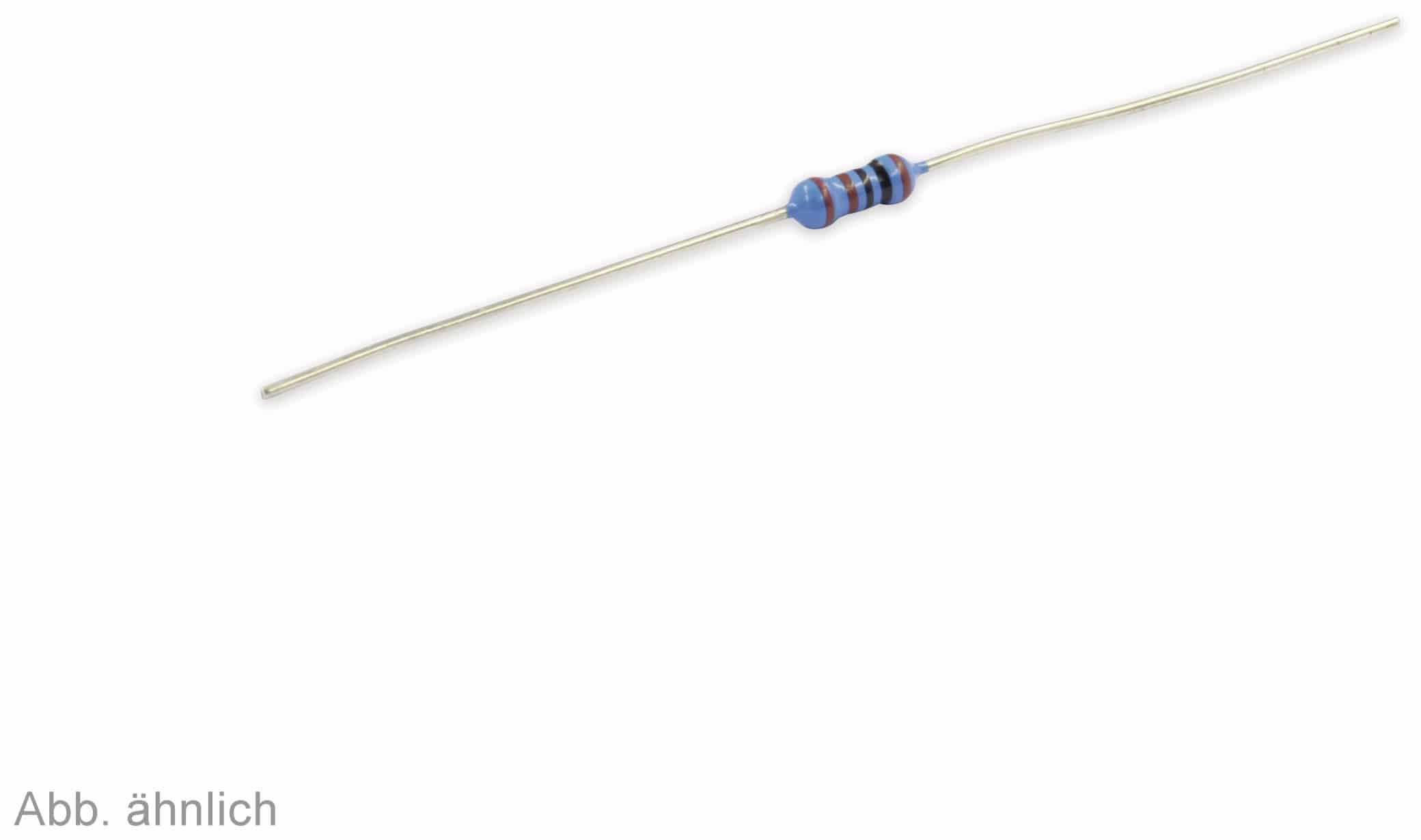 Metallfilm-Widerstände, 2,7 MΩ, 0,25 W, 100 Stück