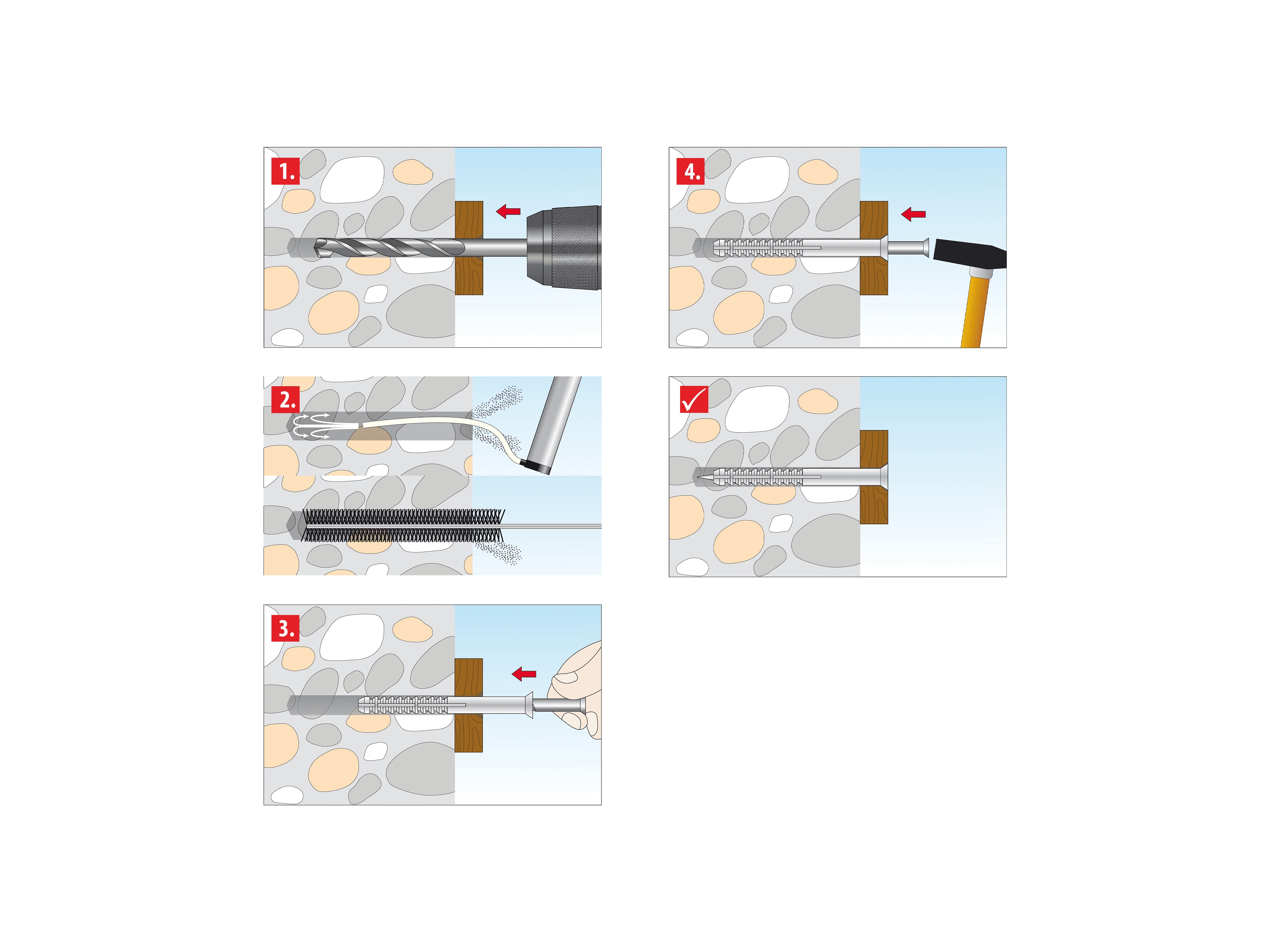 TOX Nageldübel Attack, 6x50 mm, 50 Stück