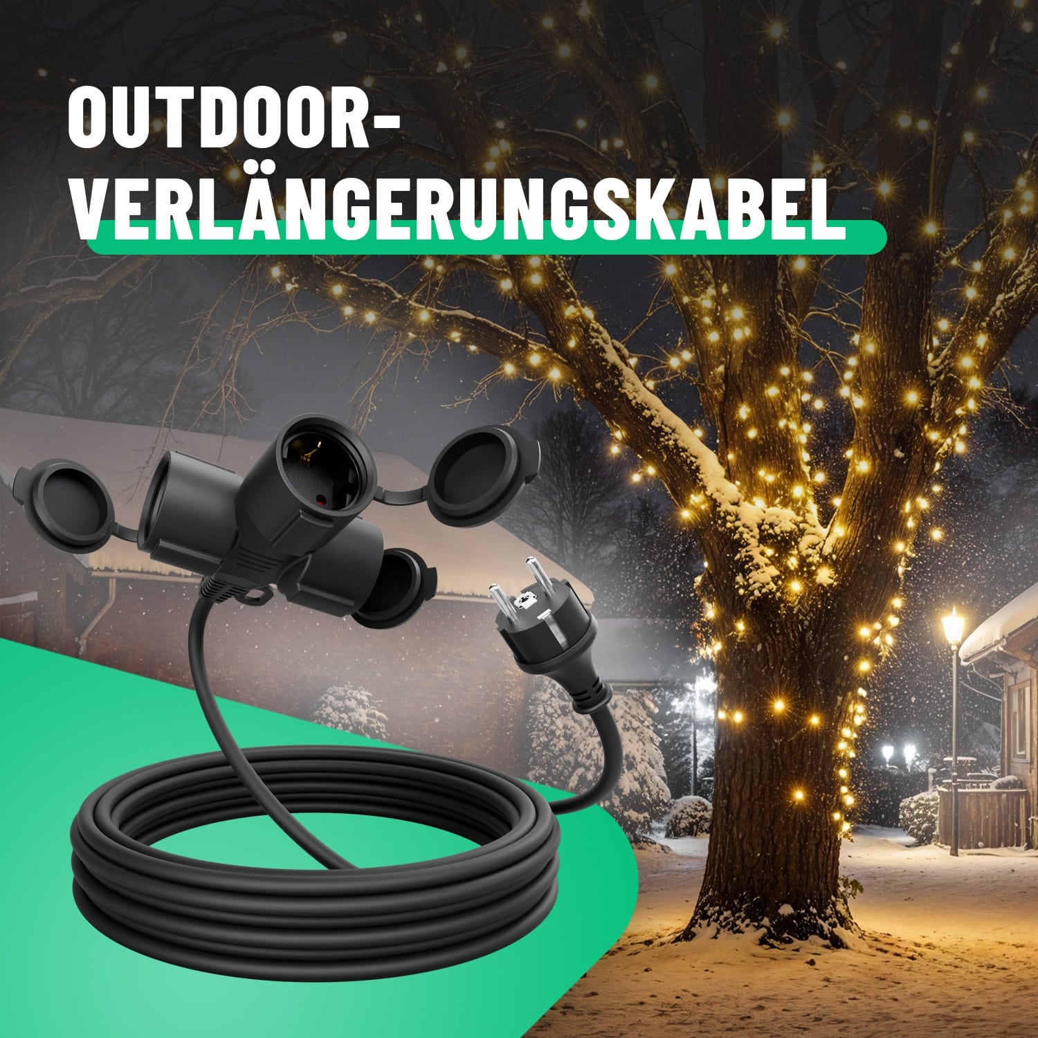 ABSINA Verlängerungskabel 151233, 3-Fach, 5 m ABSINA Verlängerungskabel 151233, 3-Fach, 5 m
