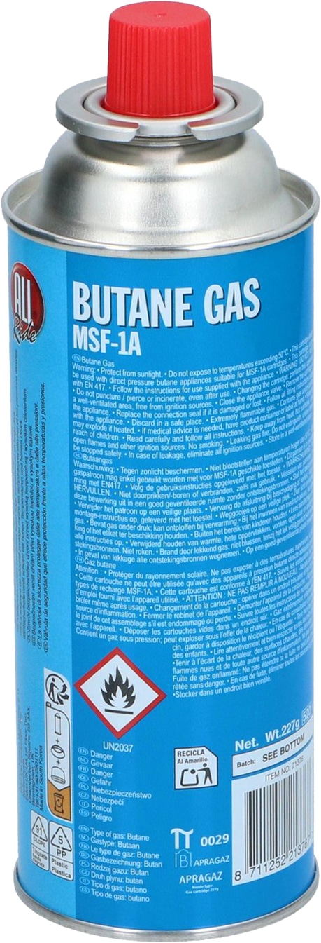 ALL RIDE Butangaskartusche, 227g ALL RIDE Butangaskartusche, 227g