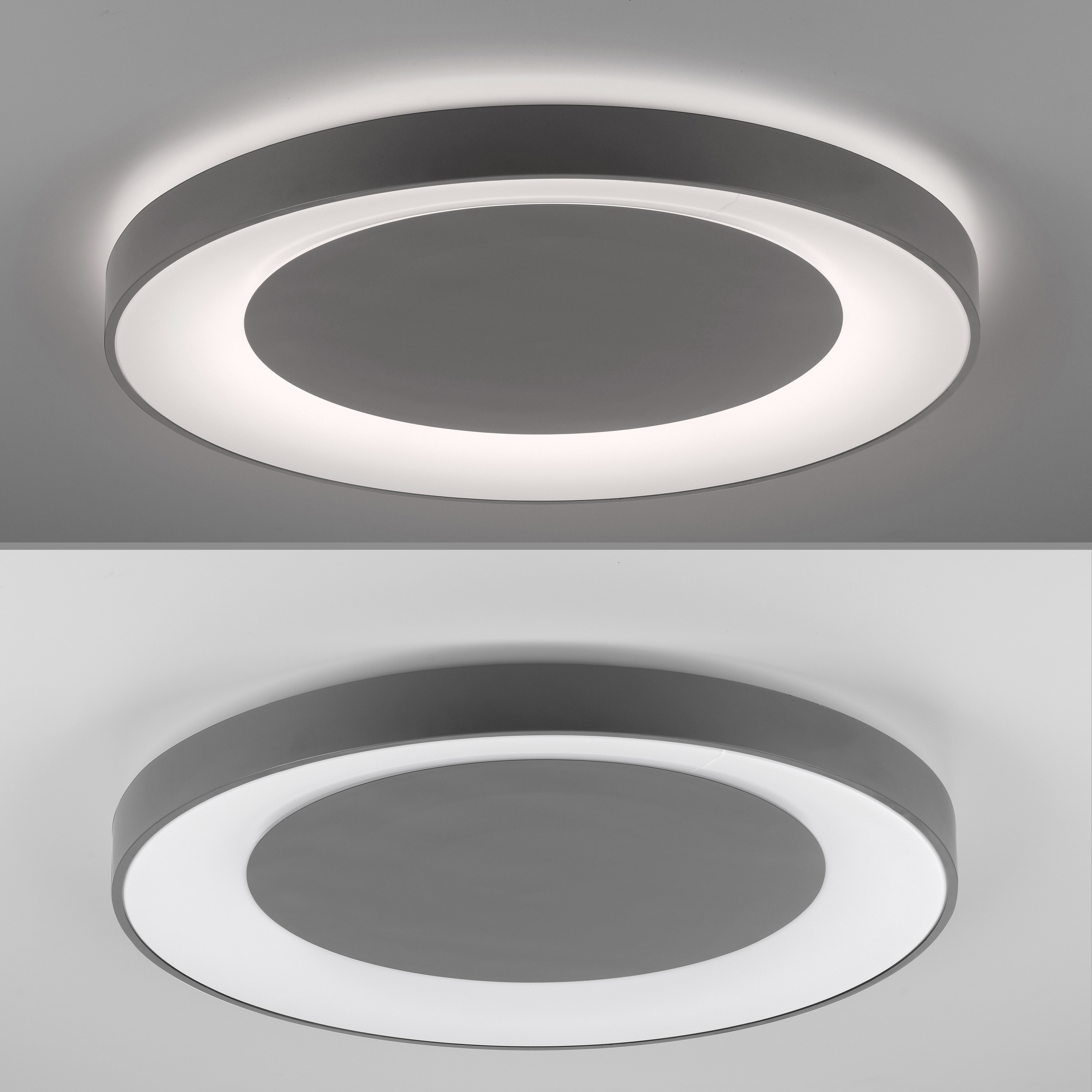 JUST LIGHT LED-Deckenleuchte 14327-18 grau, 54 W, 6600 lm, CCT JUST LIGHT LED-Deckenleuchte 14327-18 grau, 54 W, 6600 lm, CCT