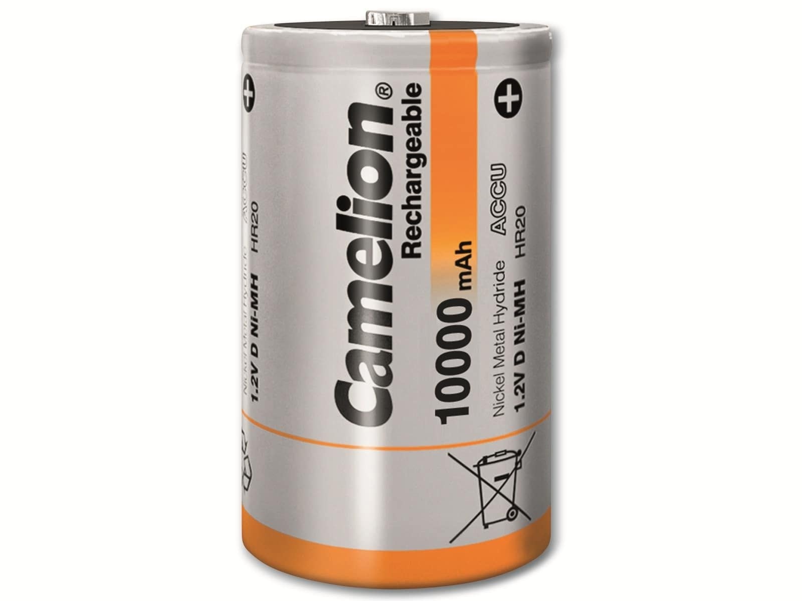 CAMELION NiMH-Mono-Akku 10.000 mAh, 2 Stück CAMELION NiMH-Mono-Akku 10.000 mAh, 2 Stück