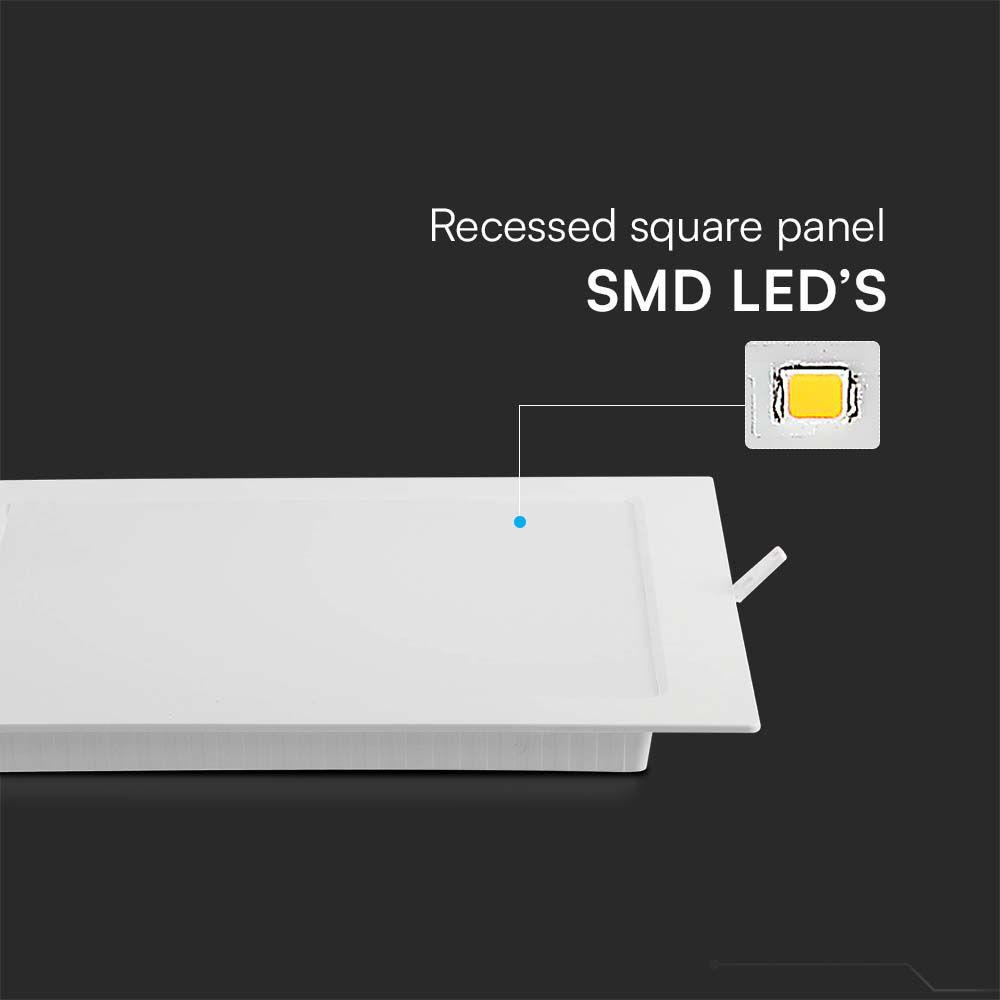 V-TAC LED-Einbauleuchte VT-61006, EEK: E, 6 W, 660 lm, 4000 K, weiß V-TAC LED-Einbauleuchte VT-61006, EEK: E, 6 W, 660 lm, 4000 K, weiß