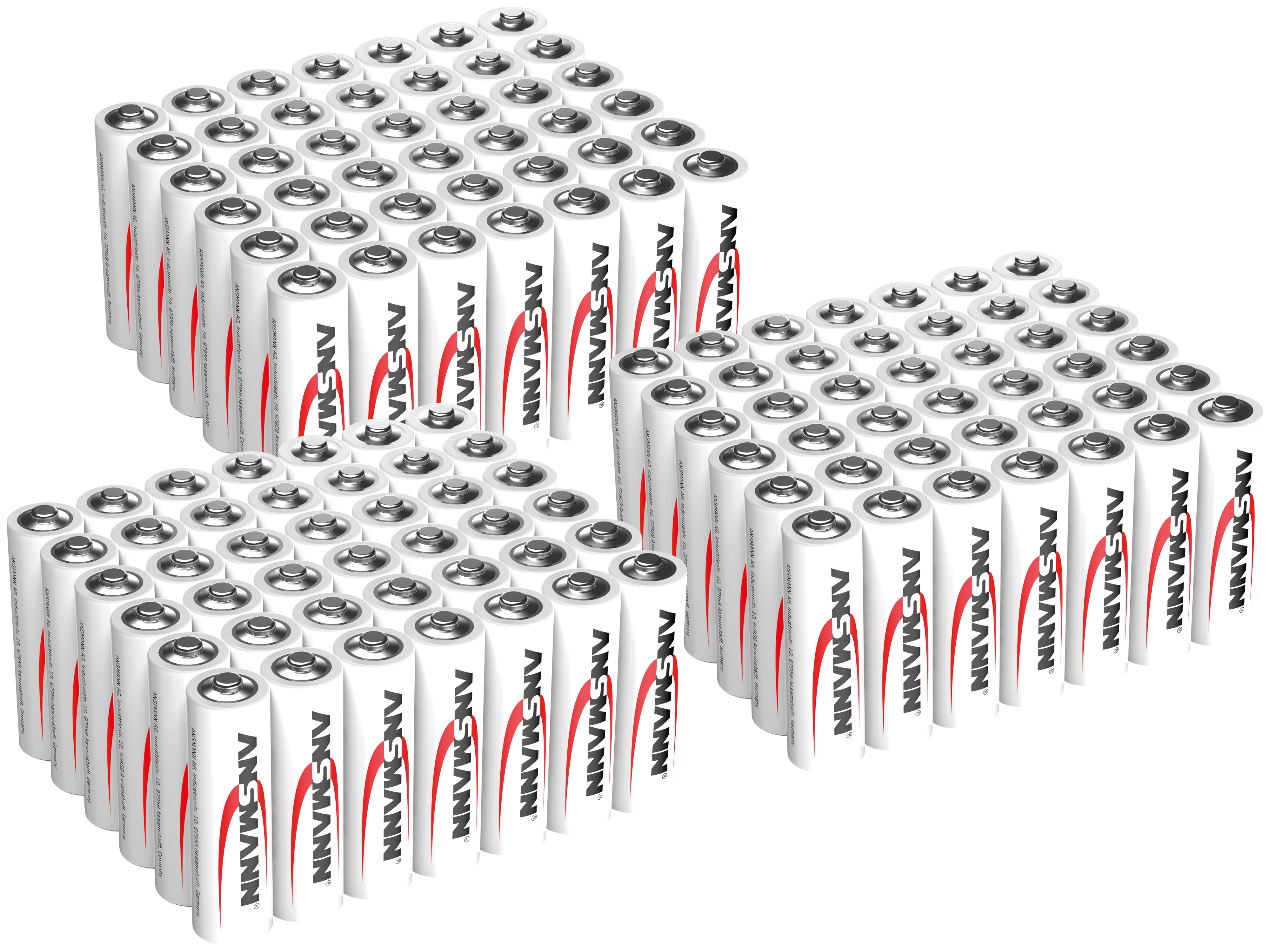 ANSMANN Mignon-Batterie-Set, Alkaline, 126 Stück ANSMANN Mignon-Batterie-Set, Alkaline, 126 Stück
