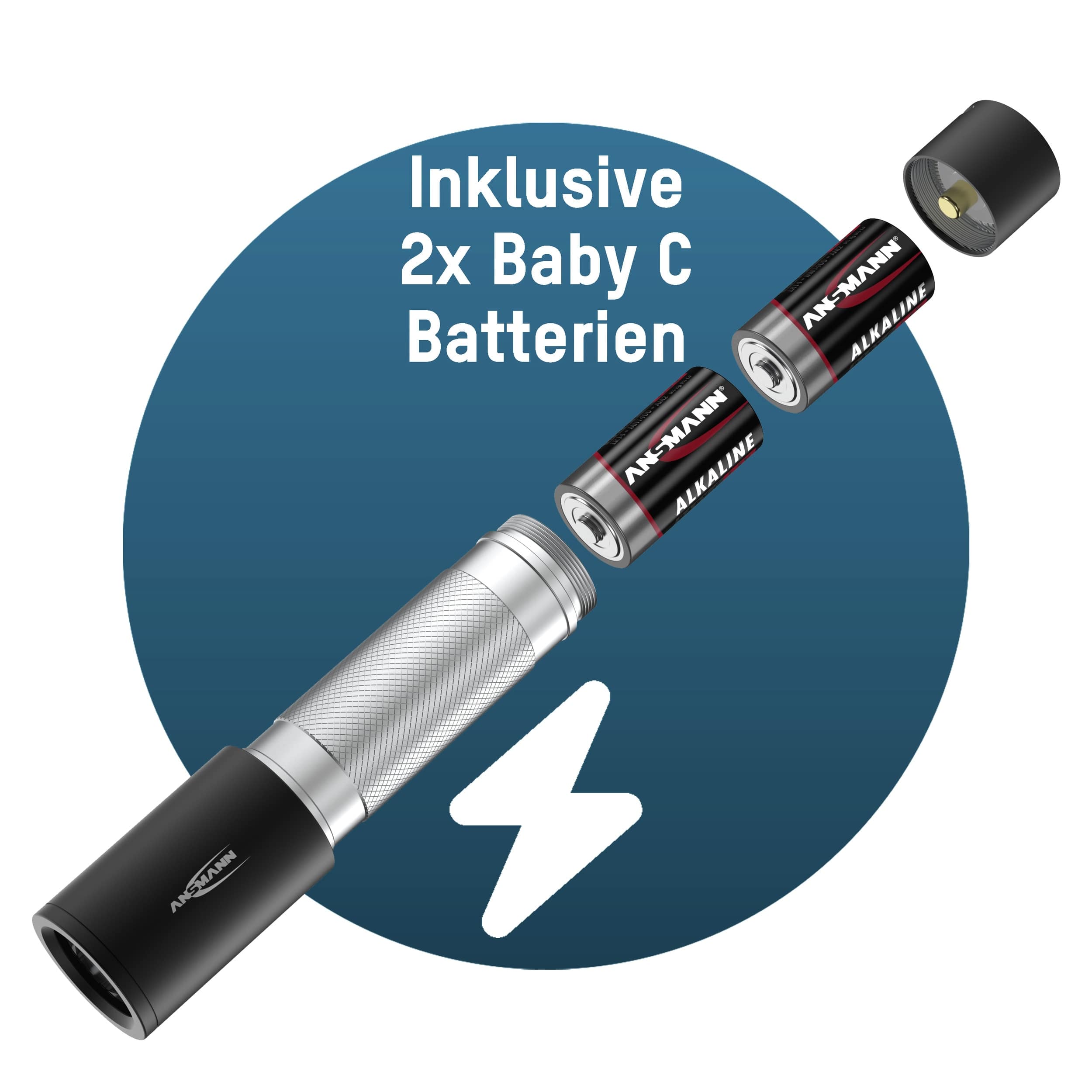 ANSMANN LED-Taschenlampe Daily Use 300B, 315 lm, batteriebetrieben ANSMANN LED-Taschenlampe Daily Use 300B, 315 lm, batteriebetrieben