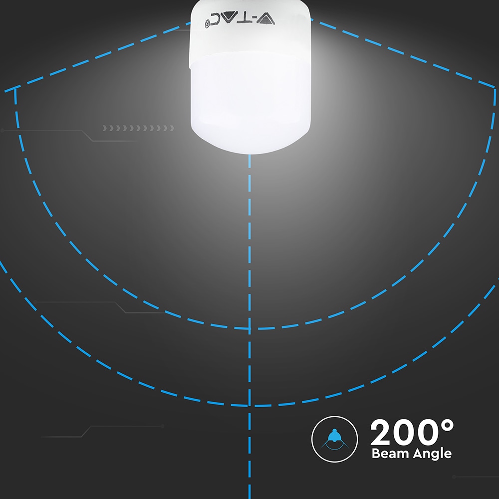 V-TAC LED-Lampe, VT-202, EEK: F, E14, 2 W, 180 lm, 3000 K