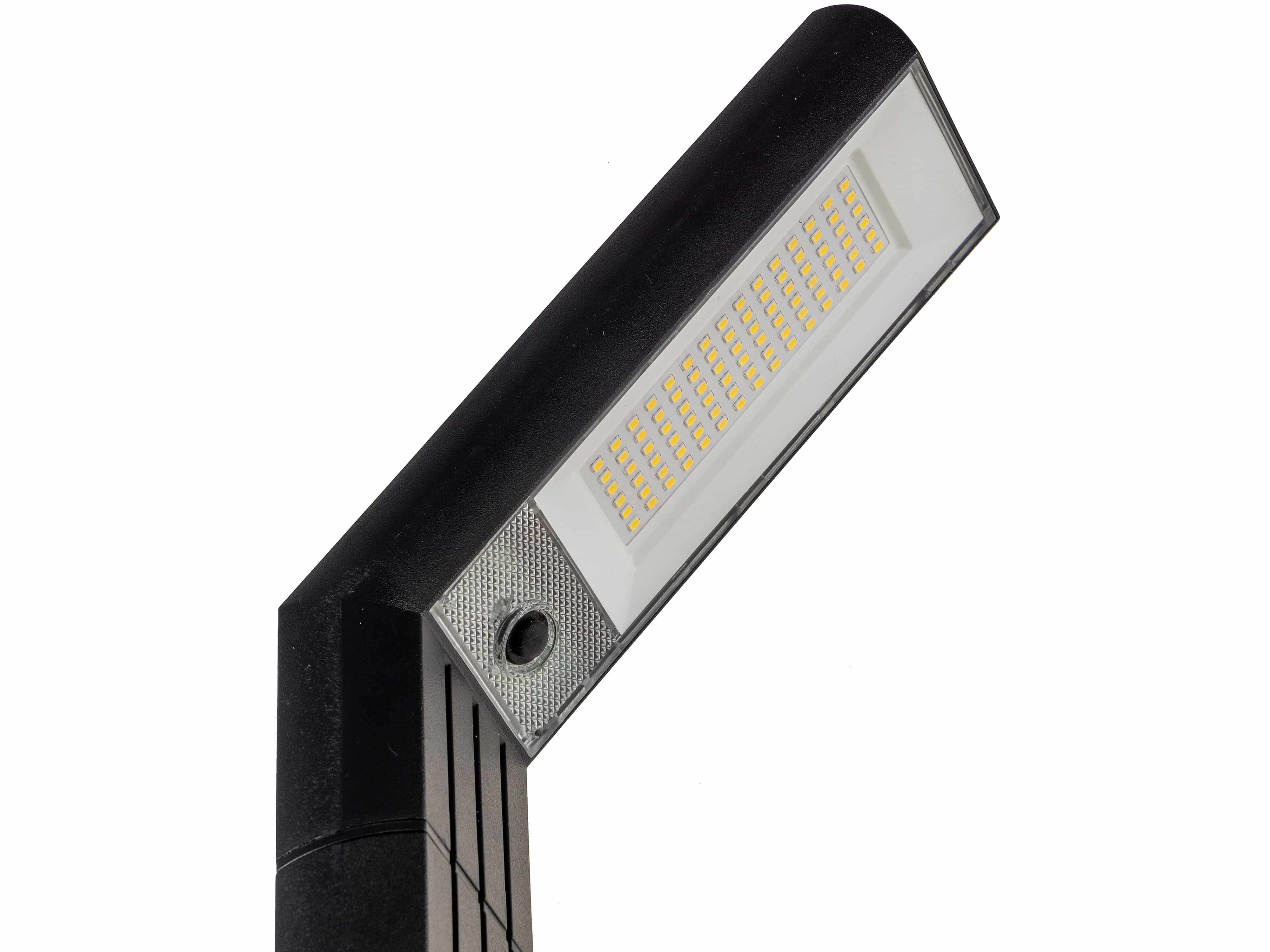 CHILITEC Solar LED-Pollerleuchte SWL-78, 1,8 W, 3000 K, IP44, schwarz