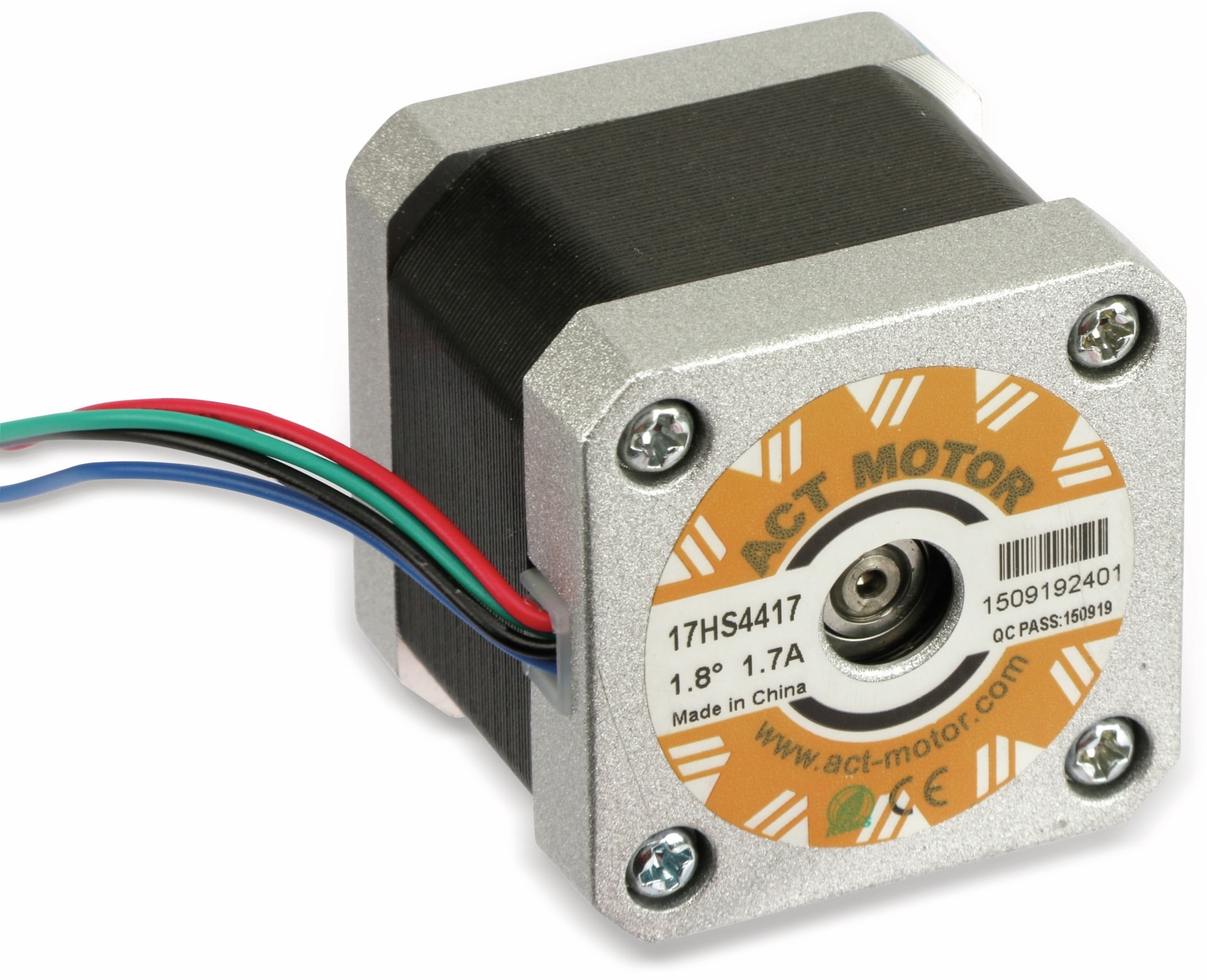 ACT MOTOR Schrittmotor 17HS4417 1,8°, 2 Phasen, 2,55 V ACT MOTOR Schrittmotor 17HS4417 1,8°, 2 Phasen, 2,55 V