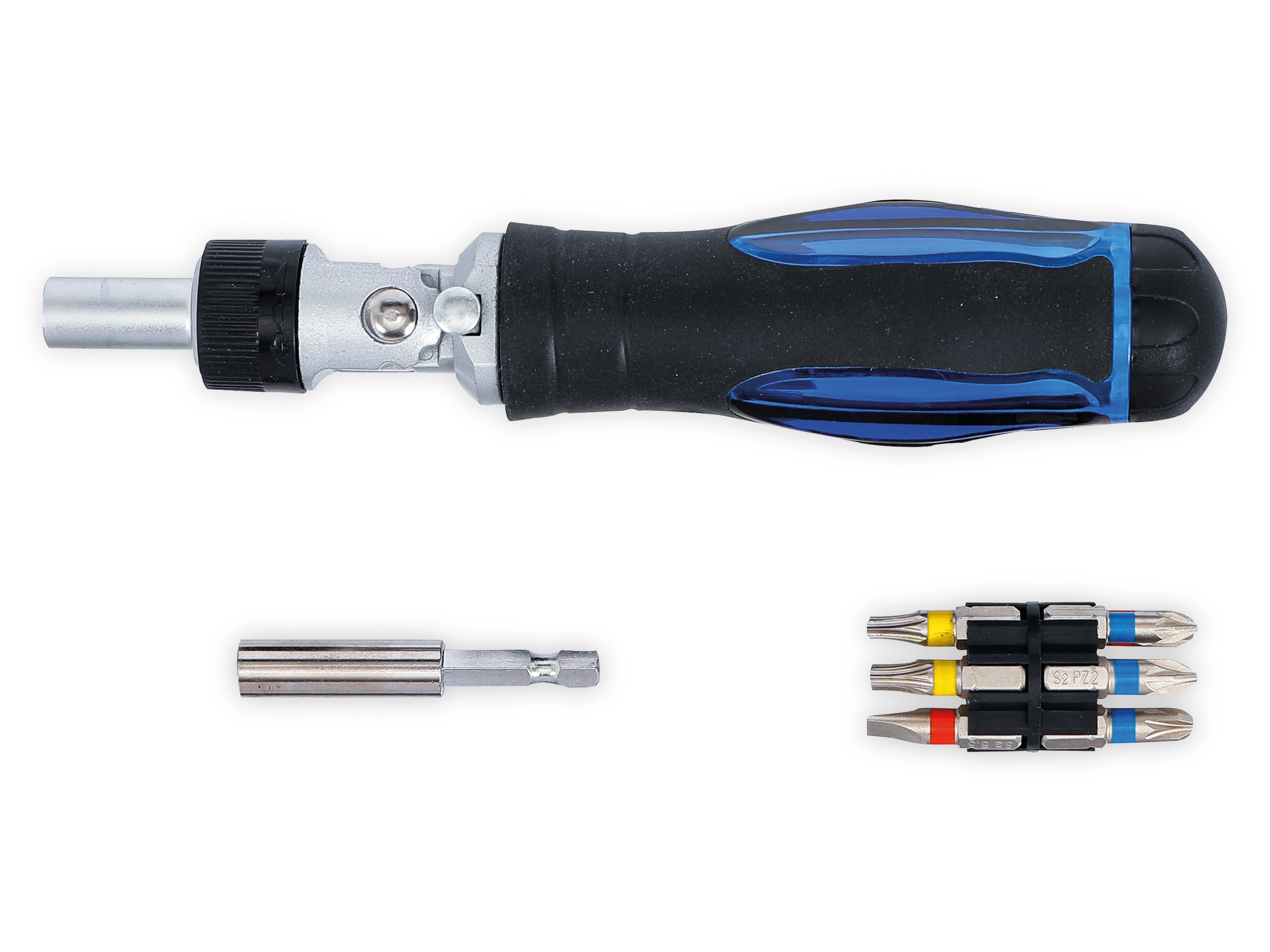 BGS TECHNIC Gelenk-Schraubendreher-Bit-Satz mit Ratschen-Drehgriff, umschaltbar, 14-tlg. BGS TECHNIC Gelenk-Schraubendreher-Bit-Satz mit Ratschen-Drehgriff, umschaltbar, 14-tlg.