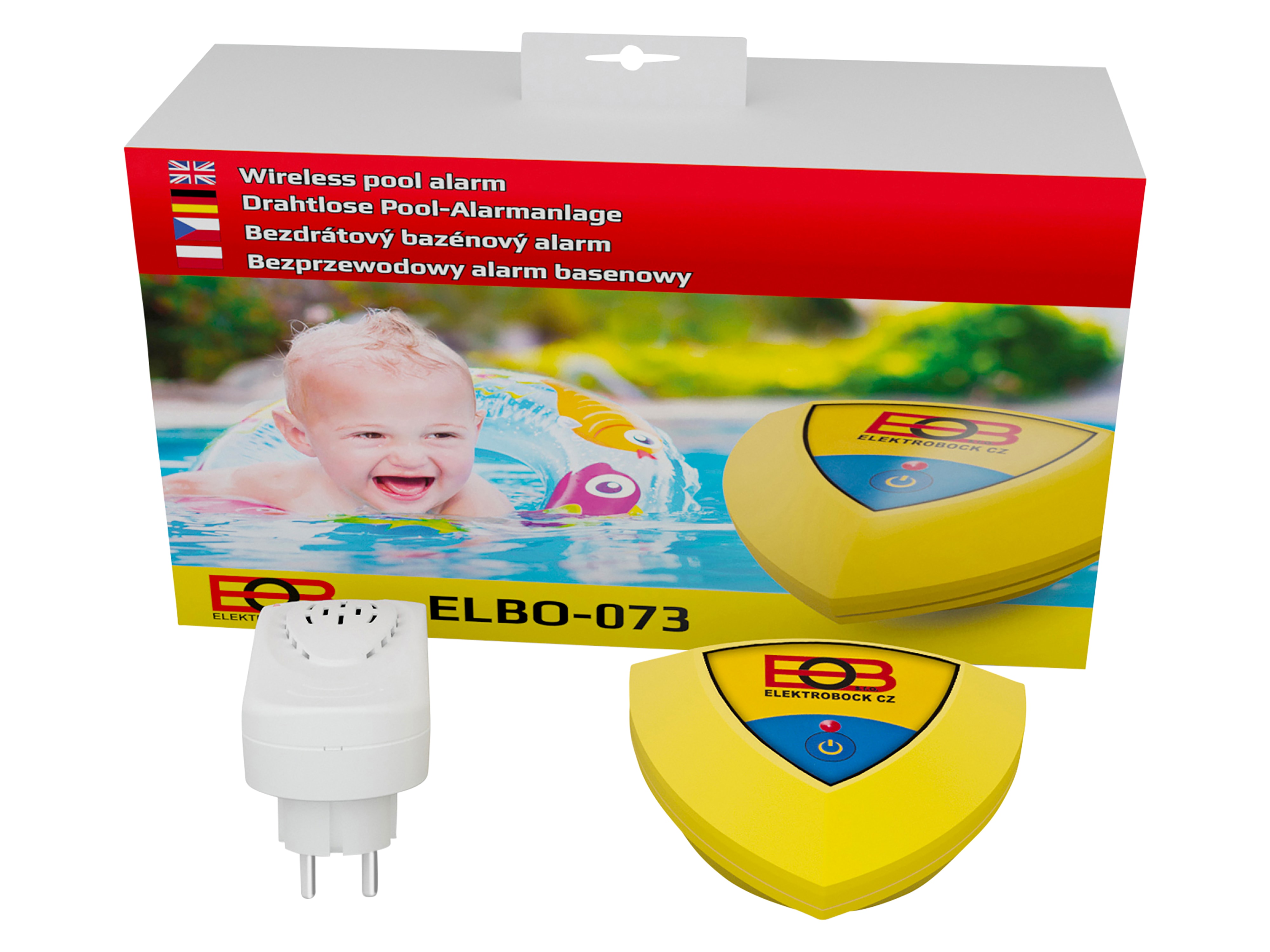 EOB Drahtlose Pool-Alarmanlage, ELBO-073, 106, gelb