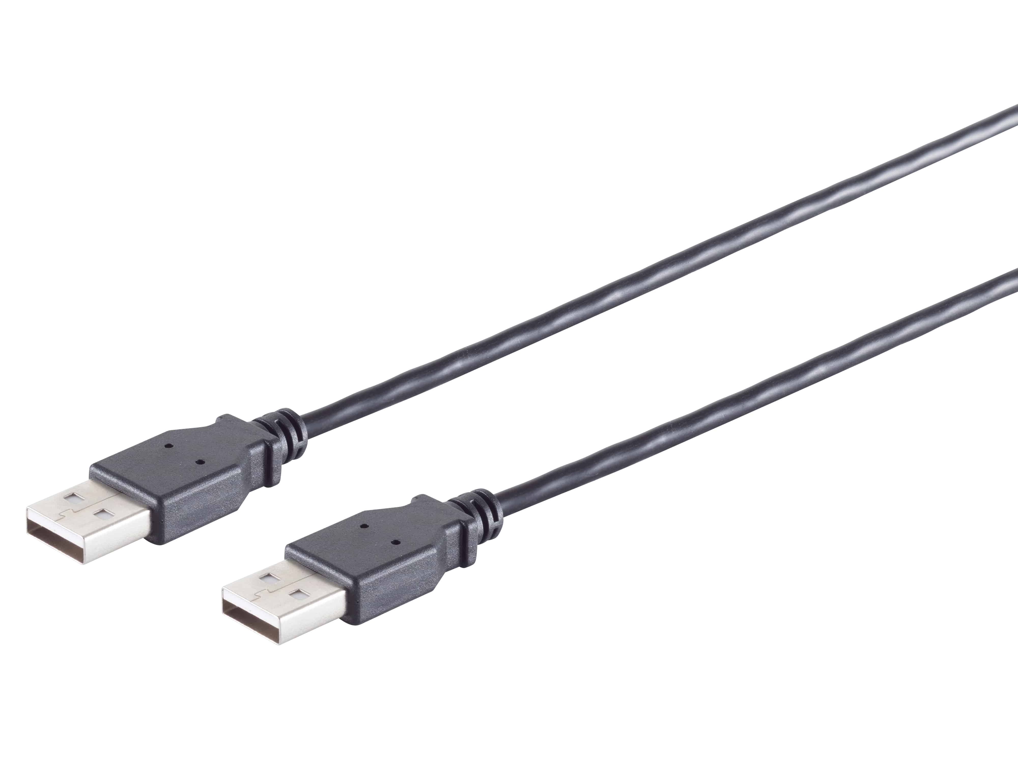 S-IMPULS USB-A Verbindungskabel 2.0 schwarz 0,5m S-IMPULS USB-A Verbindungskabel 2.0 schwarz 0,5m