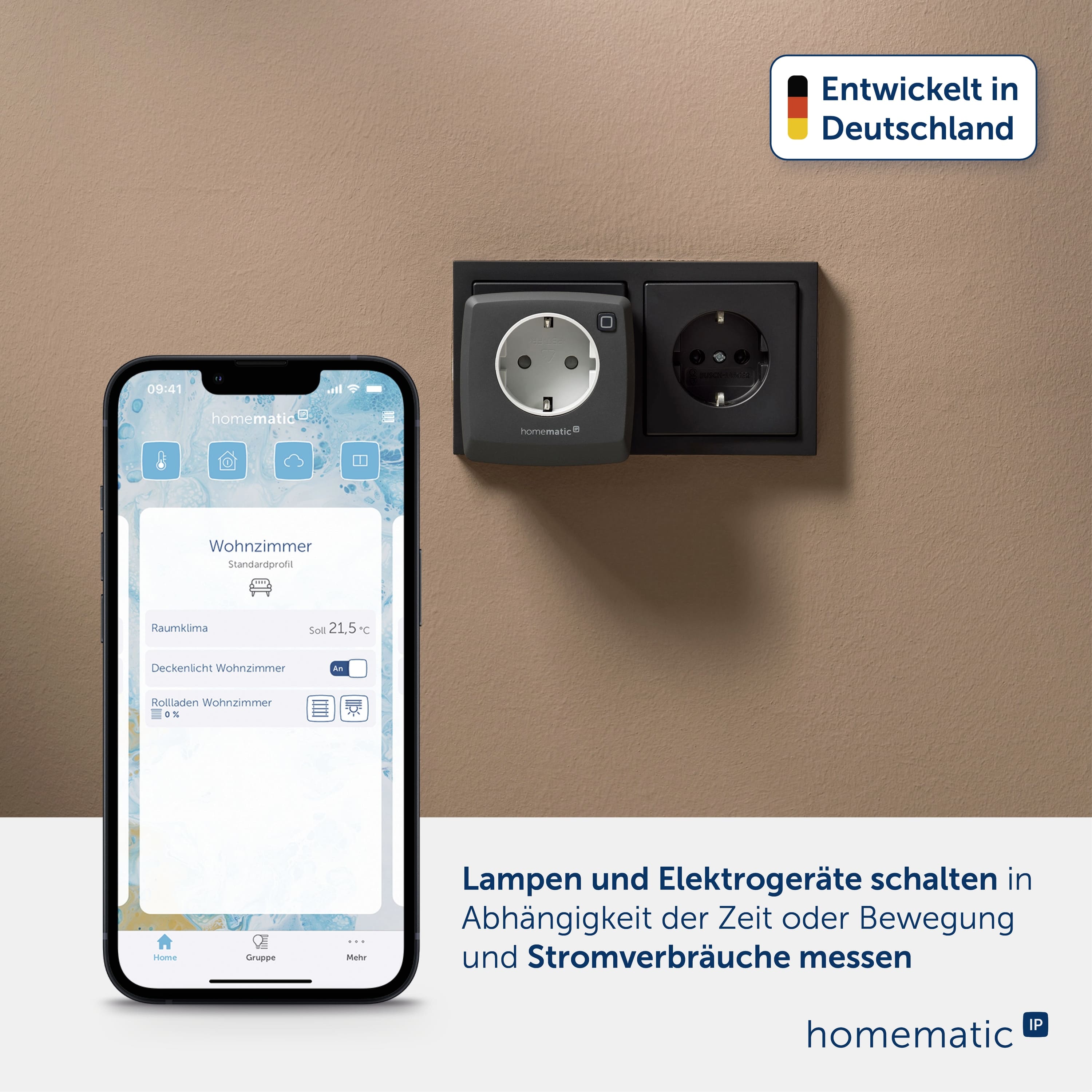 HOMEMATIC IP 161599A0, Schalt-Mess-Steckdose, anthrazit HOMEMATIC IP 161599A0, Schalt-Mess-Steckdose, anthrazit