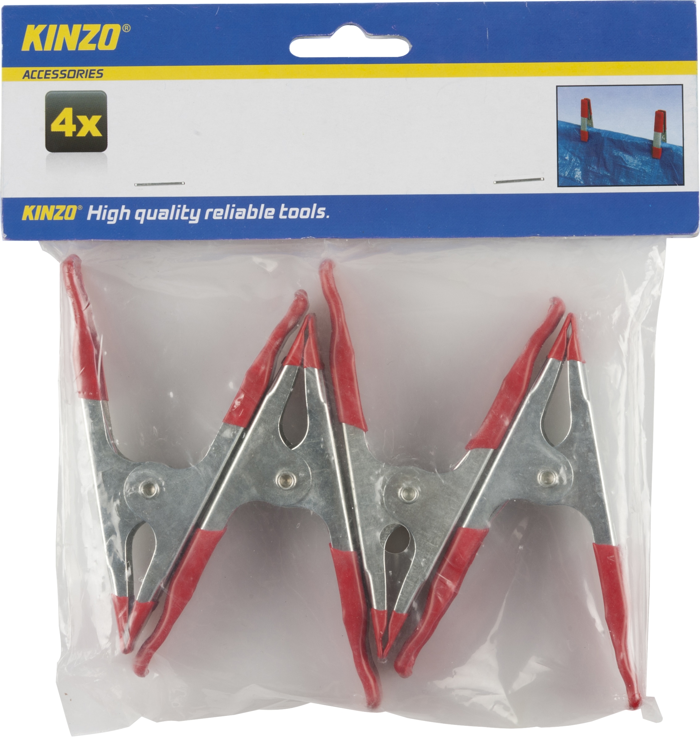 KINZO, Federklemmen-Set, 4Stück