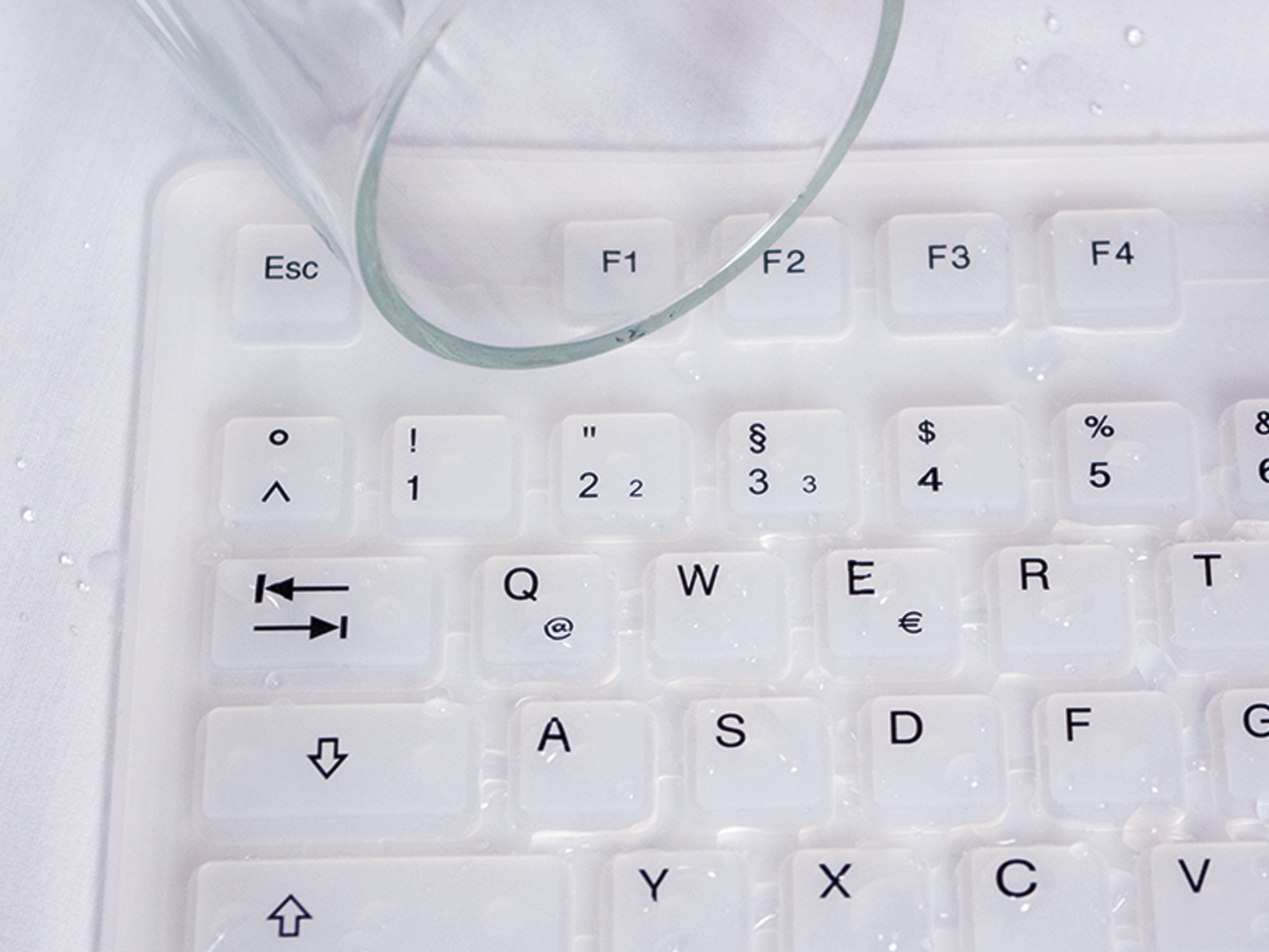 LOGILINK Tastatur ID0018A, flexibel, weiß