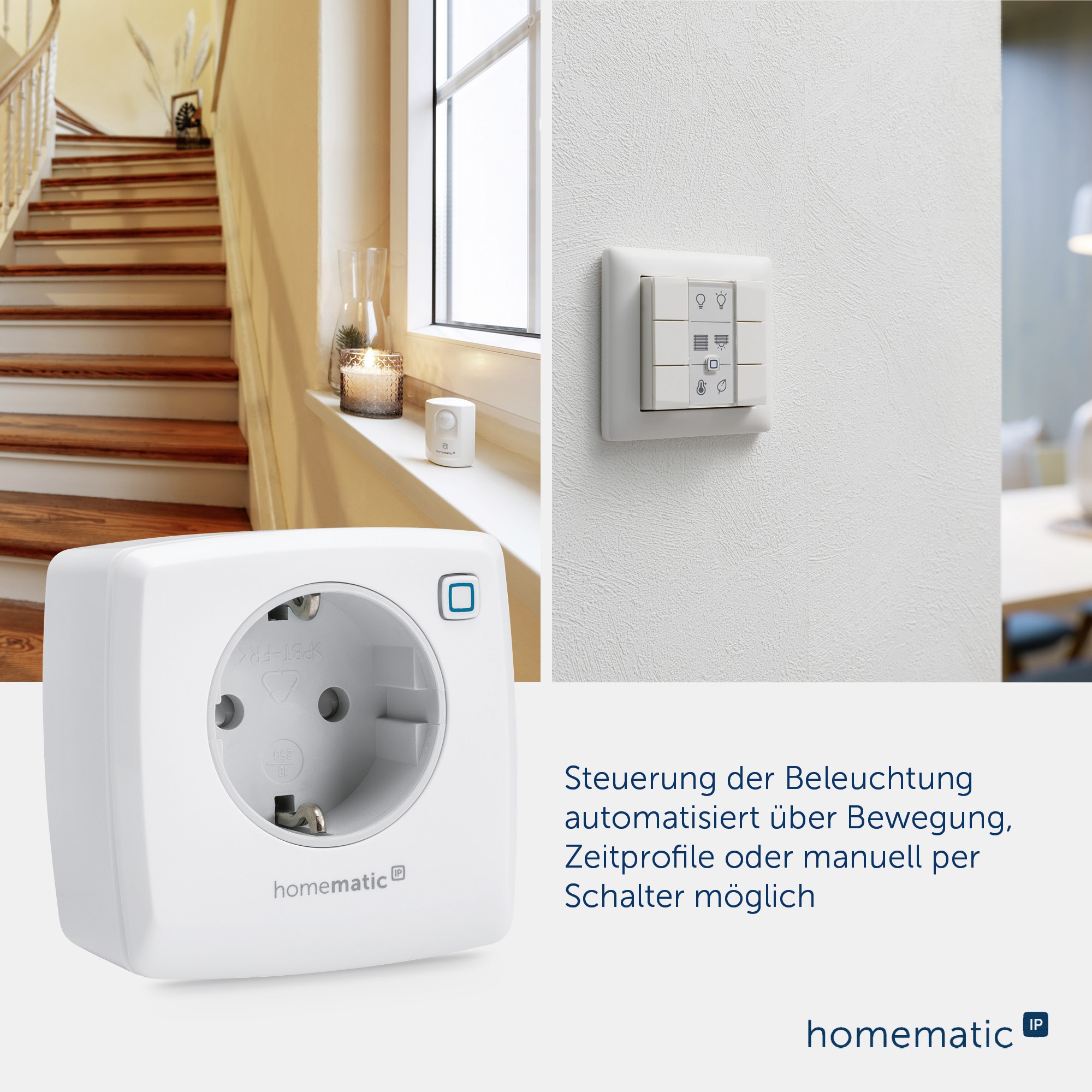 HOMEMATIC IP Smart Home 150327A0, Dimmersteckdose Phasenabschnitt