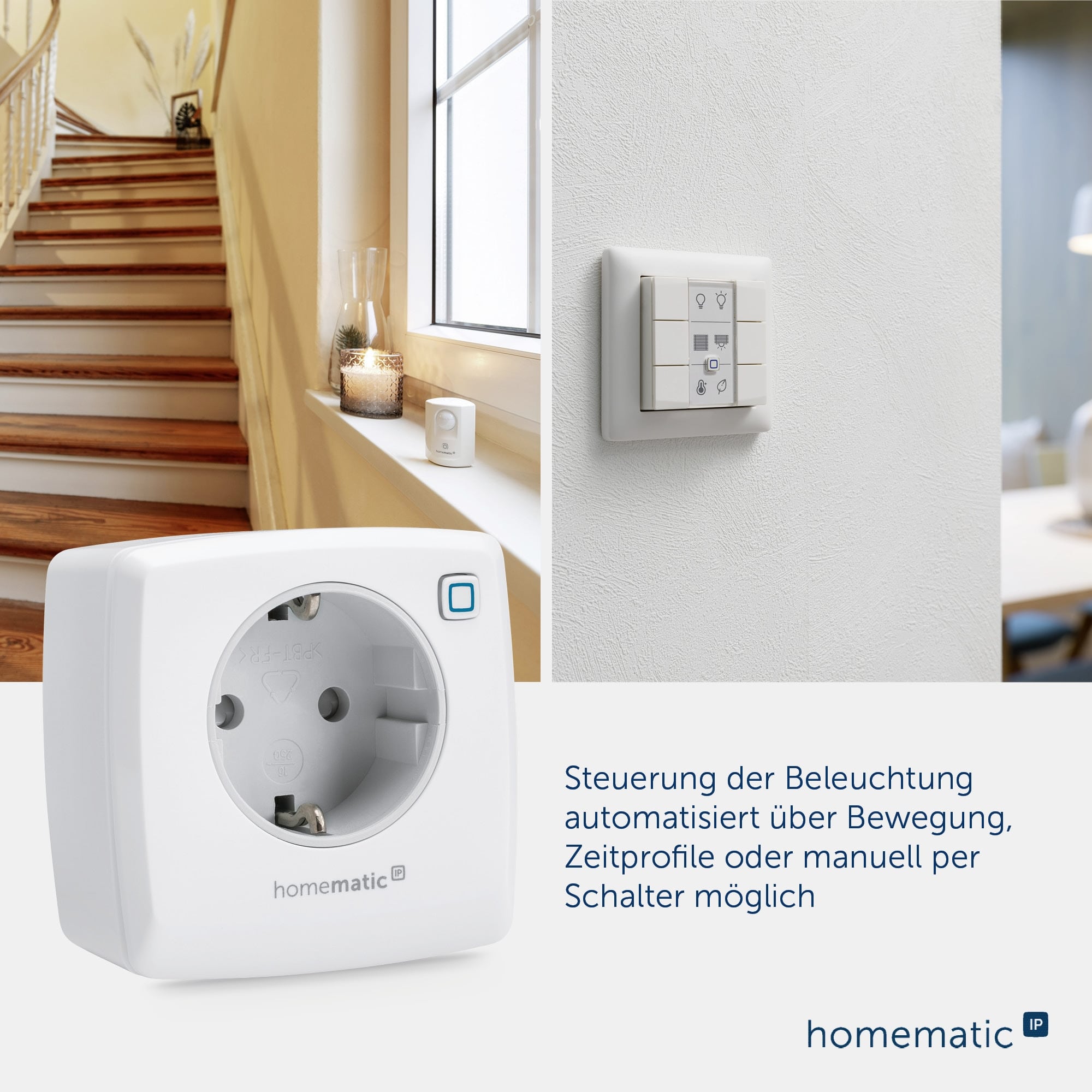 HOMEMATIC IP Smart Home 150327A0, Dimmersteckdose Phasenabschnitt HOMEMATIC IP Smart Home 150327A0, Dimmersteckdose Phasenabschnitt