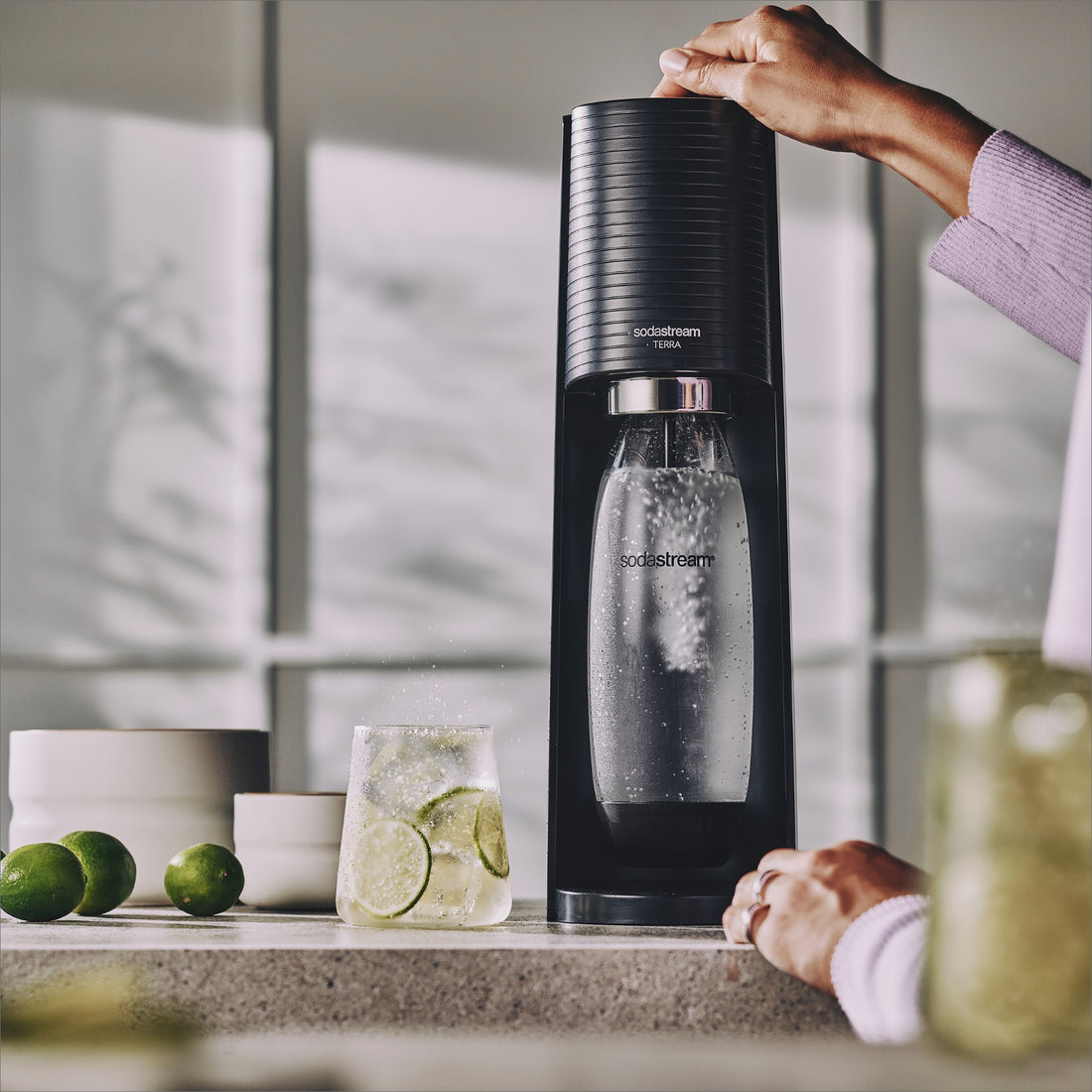 SODASTREAM Wassersprudler Terra Vorteilspack, schwarz SODASTREAM Wassersprudler Terra Vorteilspack, schwarz