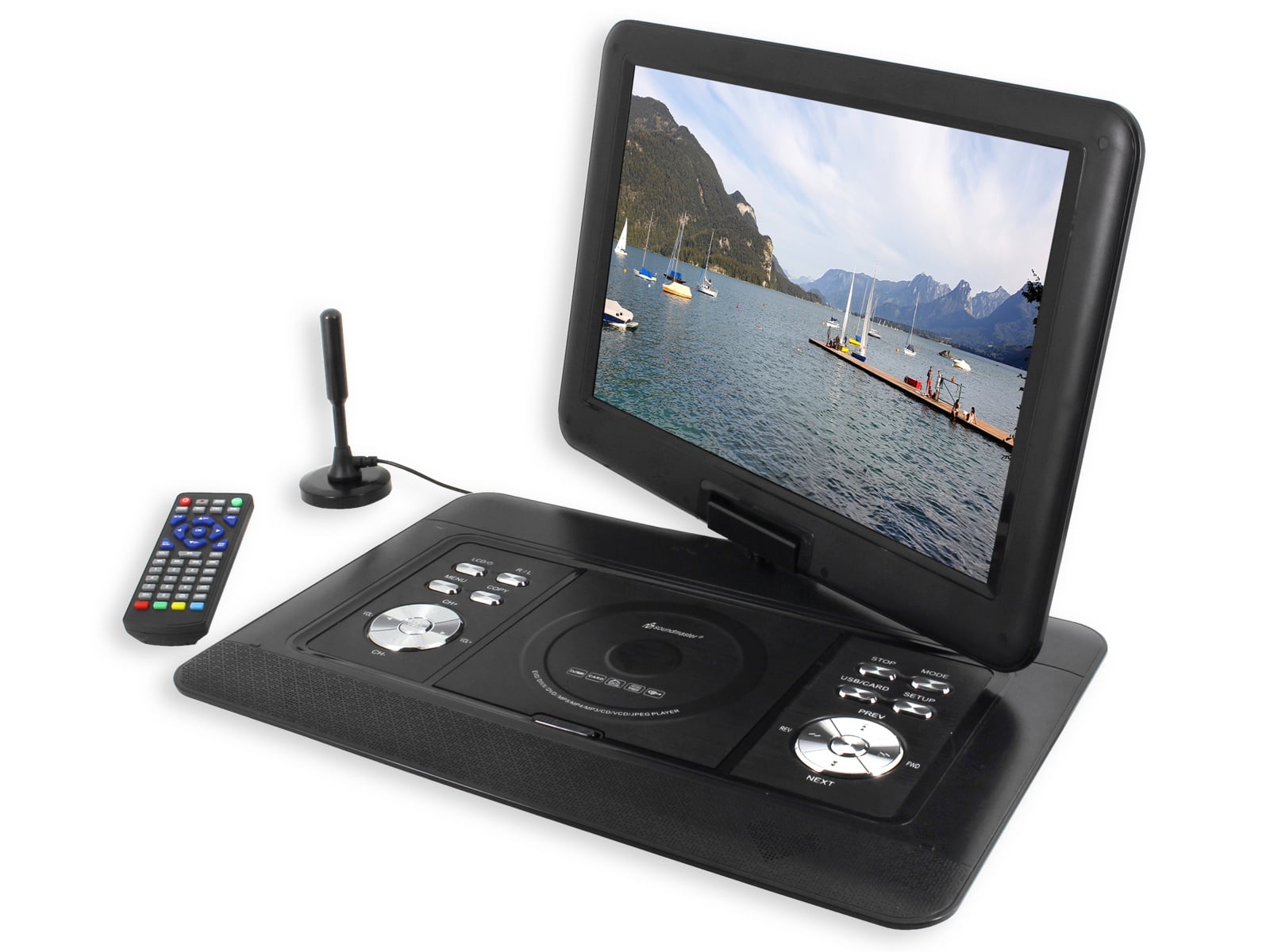 SOUNDMASTER Portabler DVD-Player PDB1600SW, 15,4", DVB-T2, Akku, EEK D SOUNDMASTER Portabler DVD-Player PDB1600SW, 15,4", DVB-T2, Akku, EEK D