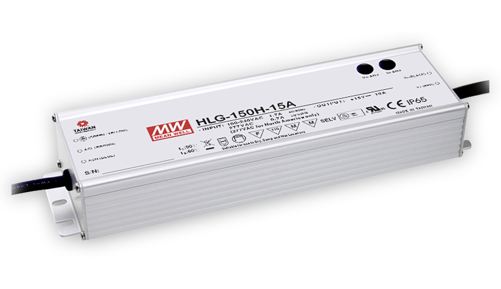 MEAN WELL LED-Schaltnetzteil HLG-150H-12A, 12 V-/12,5 A MEAN WELL LED-Schaltnetzteil HLG-150H-12A, 12 V-/12,5 A