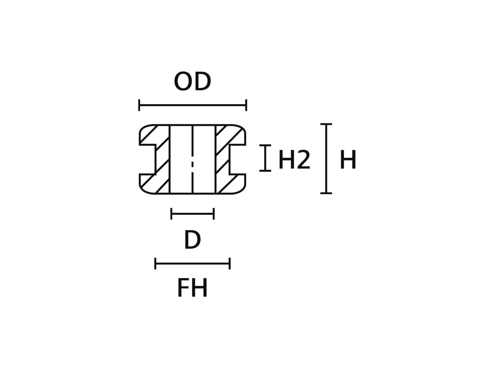HELLERMANNTYTON Durchführungstülle, 633-02040, Schwarz, PVC, ∅ 10 mm, 1 Stück HELLERMANNTYTON Durchführungstülle, 633-02040, Schwarz, PVC, ∅ 10 mm, 1 Stück