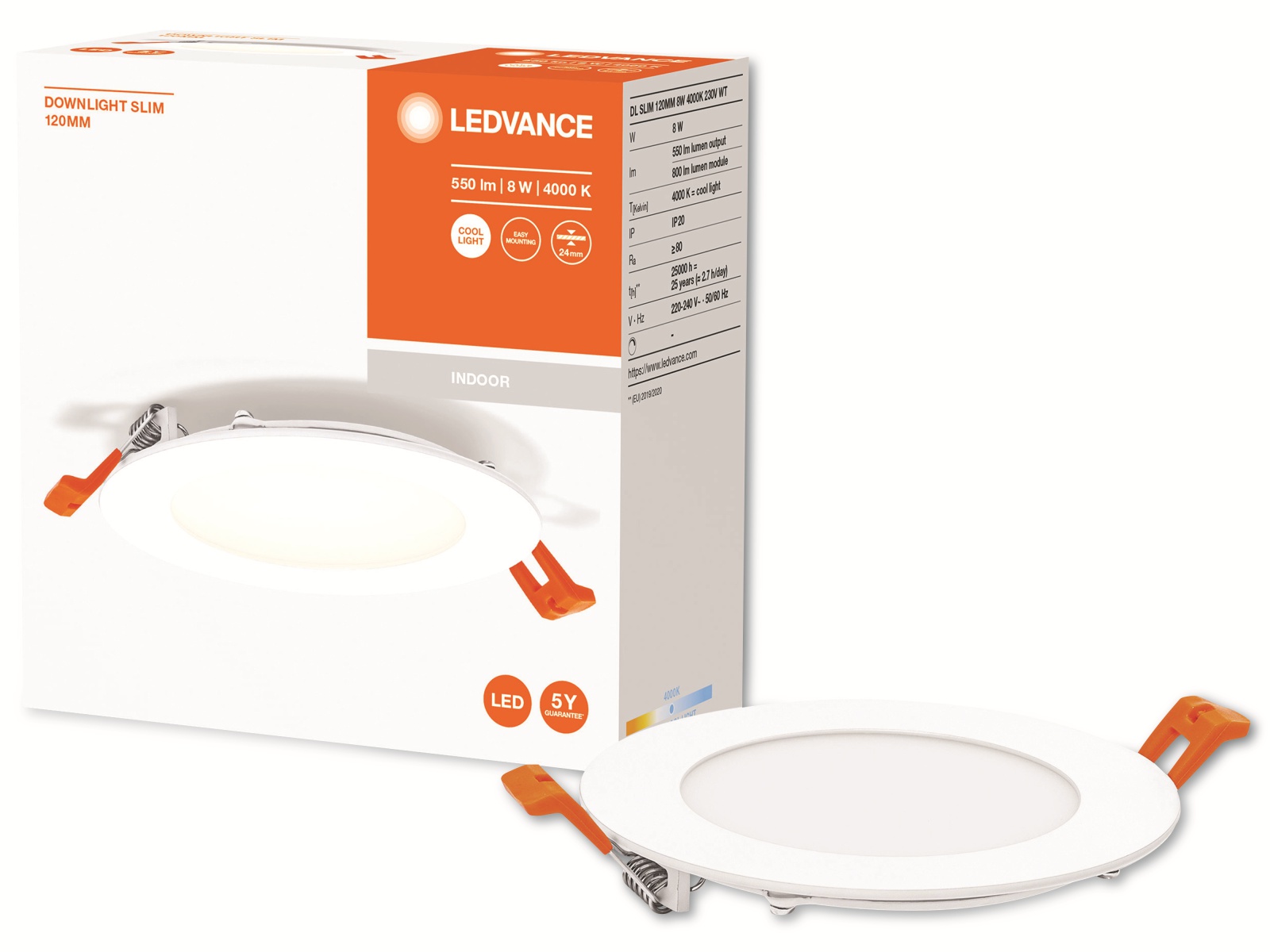 LEDVANCE LED-Einbauleuchte, ultra slim, 8W, 550lm, 4000K