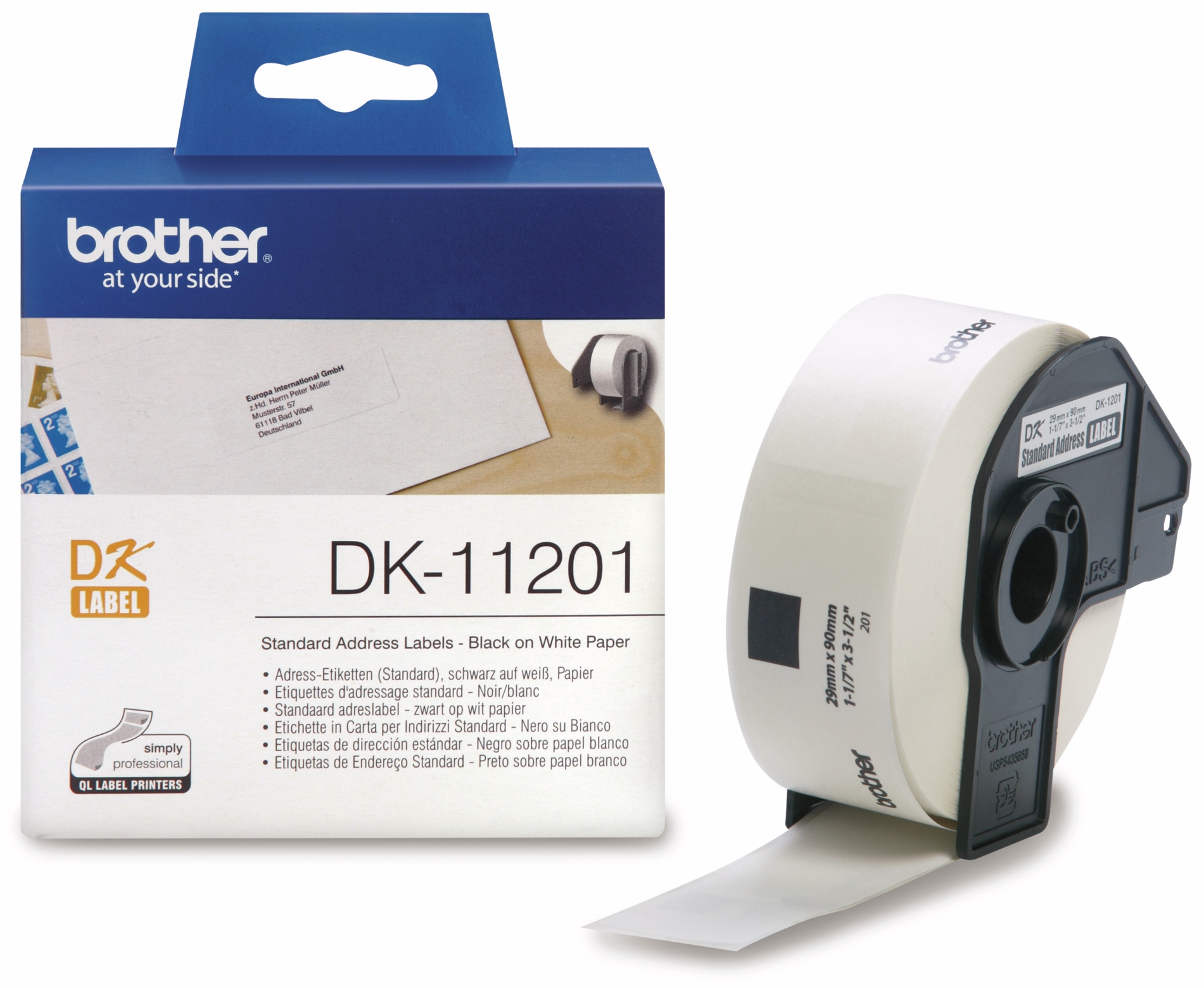 BROTHER Adress-Etiketten DK-11201