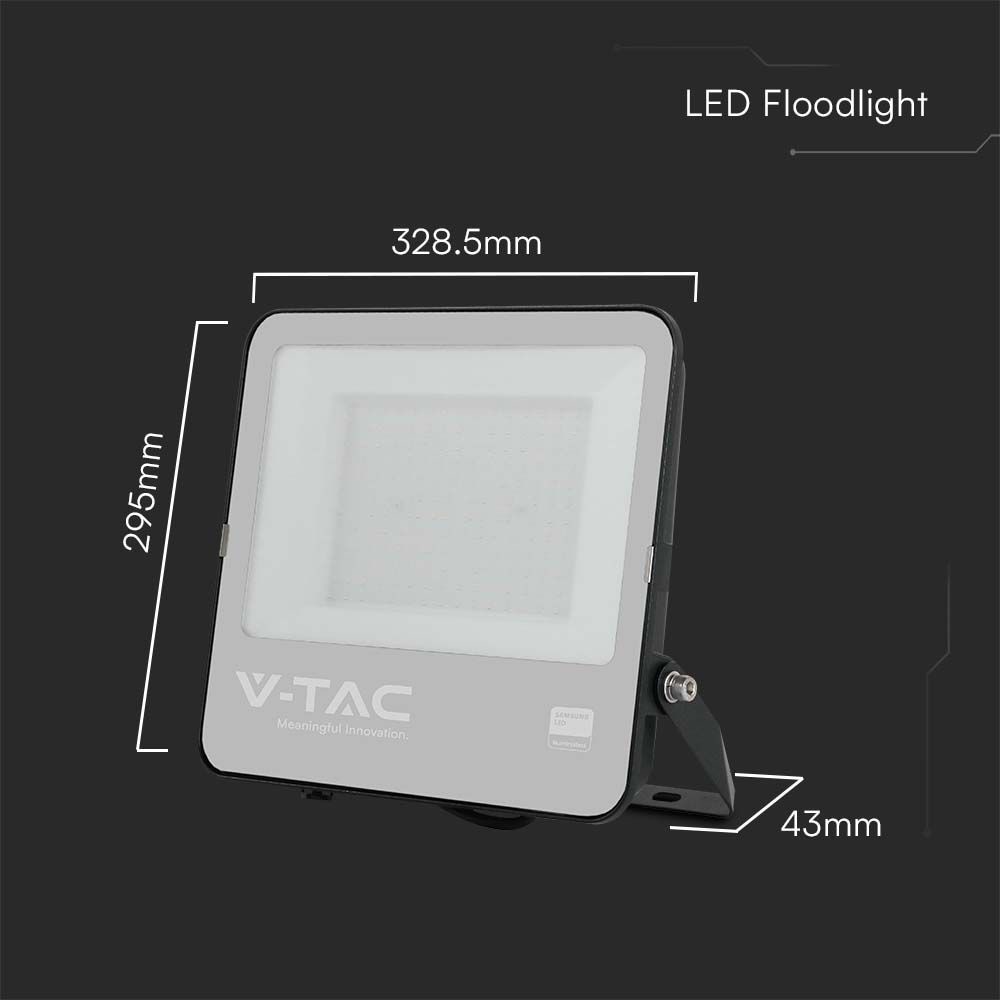 V-TAC LED-Fluter, VT-44153, EEK: D, 150W, 20250 lm, 4000 K, IP65, neutralweiß V-TAC LED-Fluter, VT-44153, EEK: D, 150W, 20250 lm, 4000 K, IP65, neutralweiß